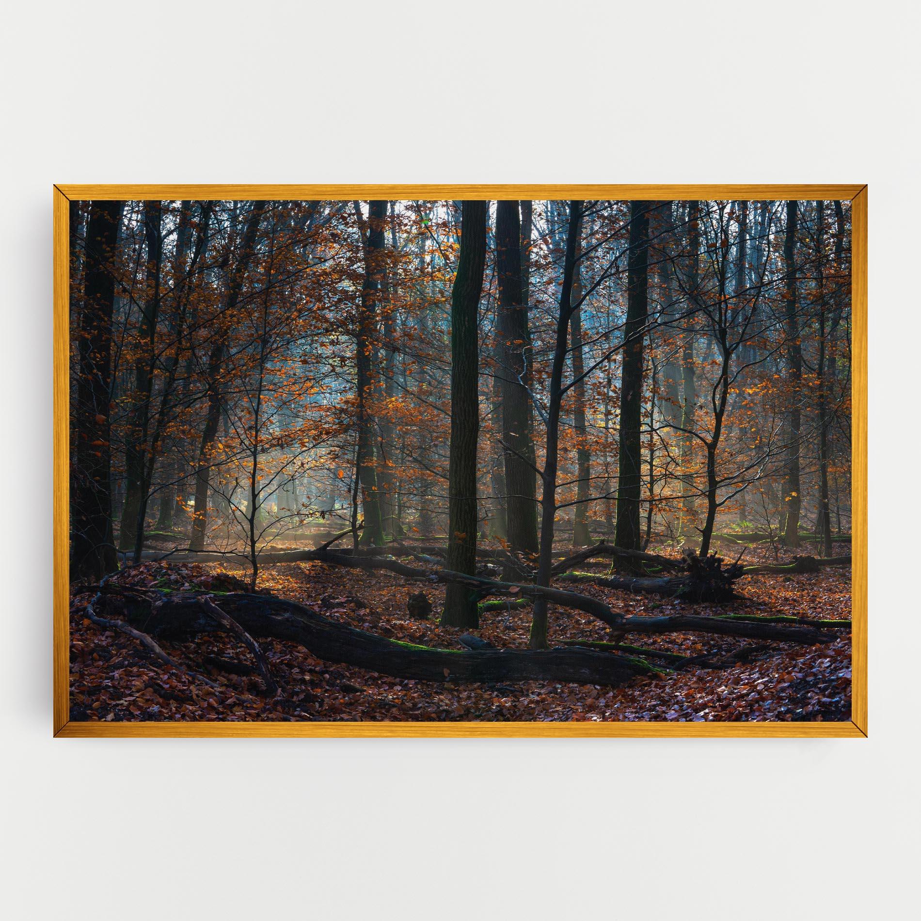 Tablou Canvas Forest Autumn Day mockup 0