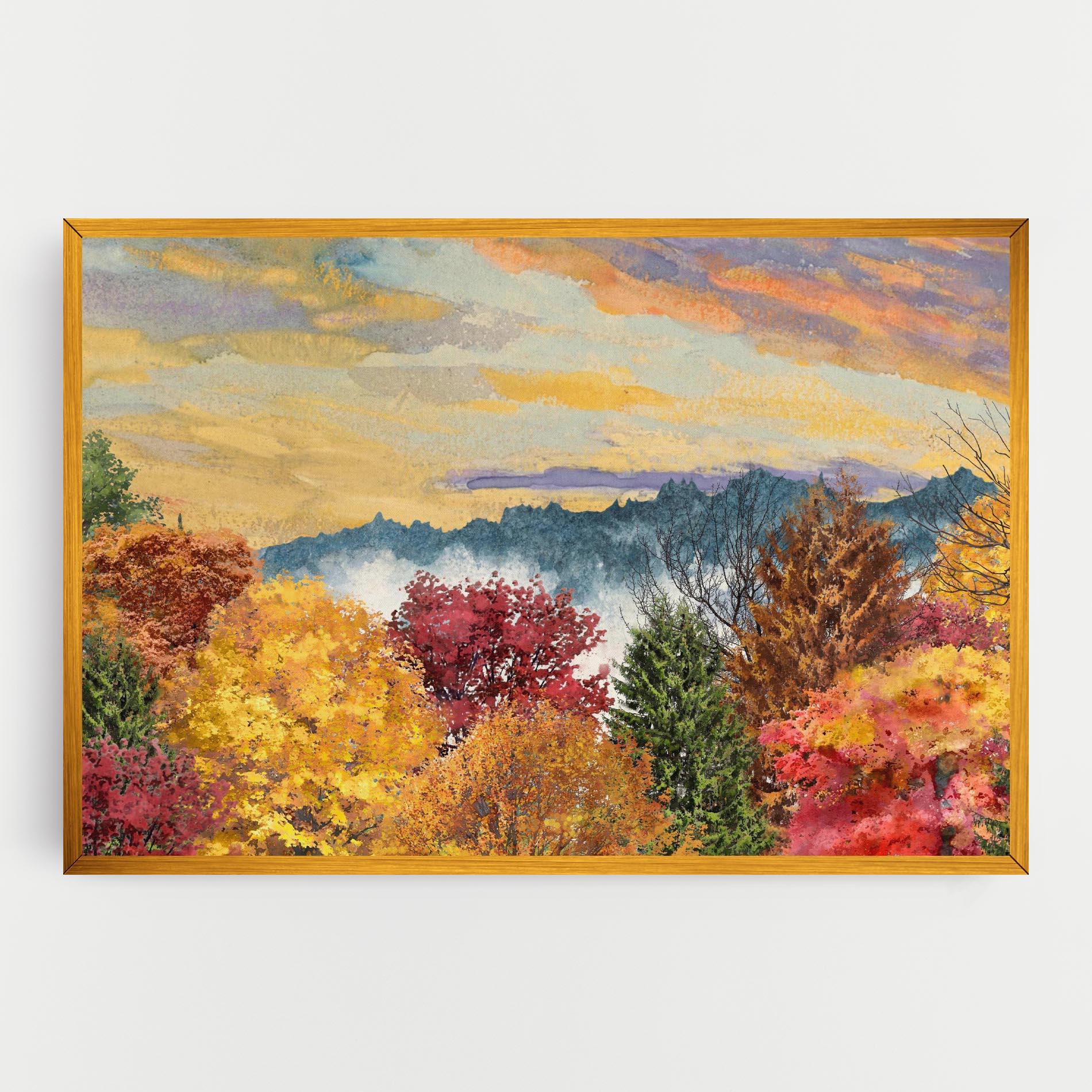 Tablou Canvas Mix Color Trees mockup 0