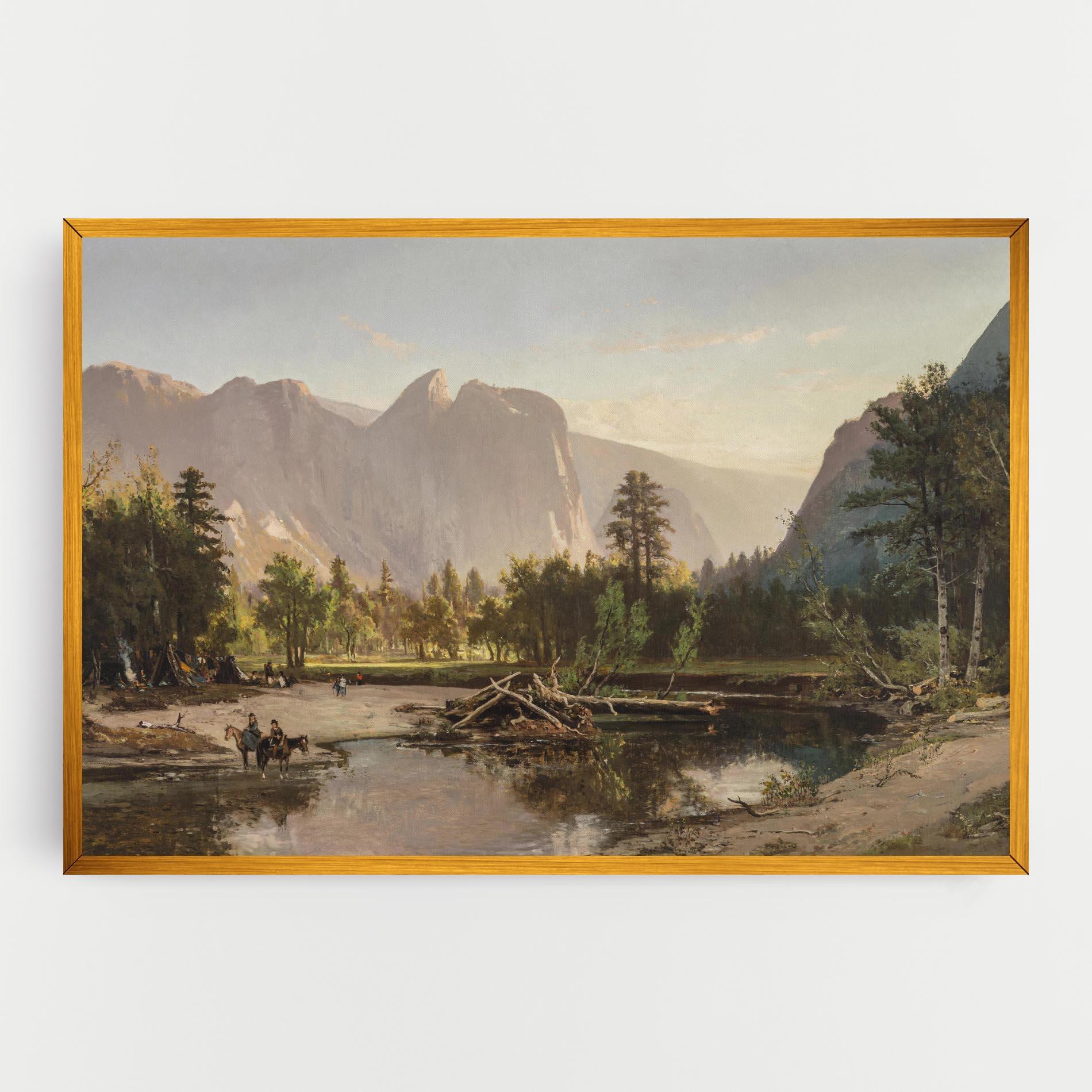 Tablou Canvas Small Lake Forest mockup 0