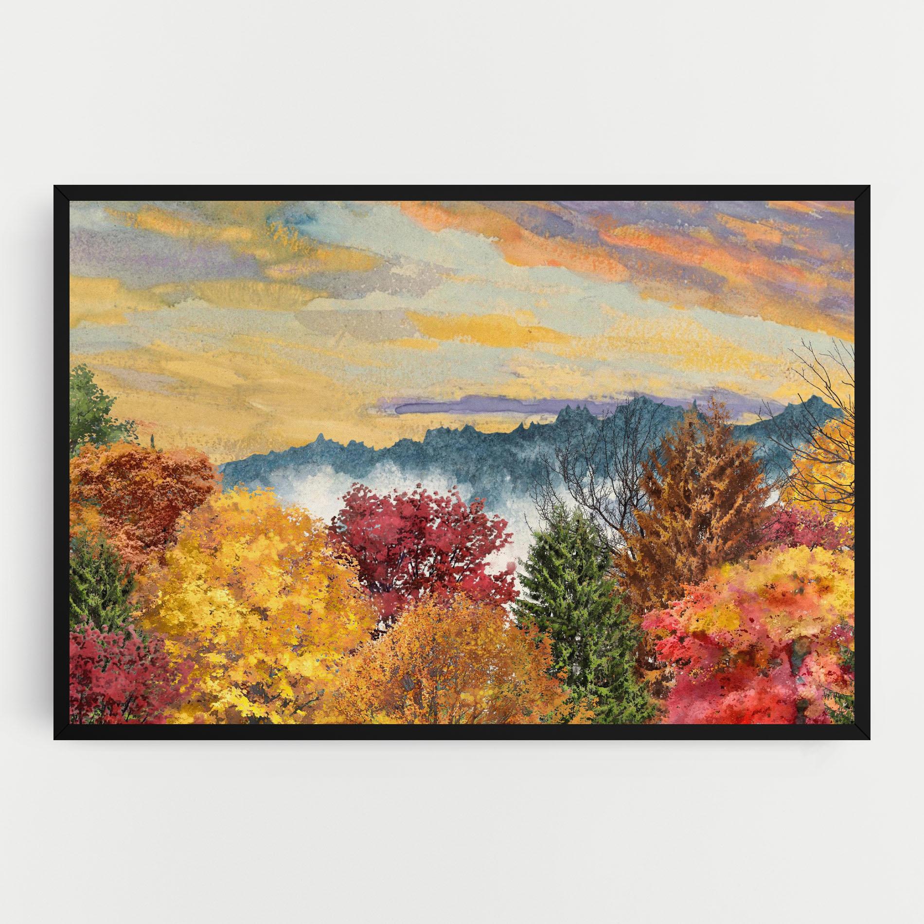 Tablou Canvas Mix Color Trees mockup 0