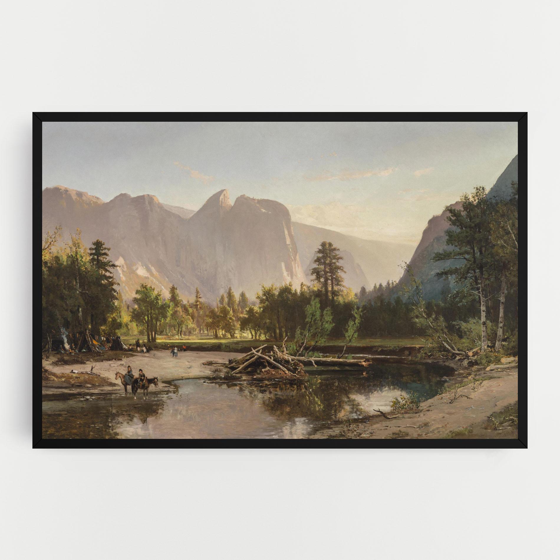 Tablou Canvas Small Lake Forest mockup 0