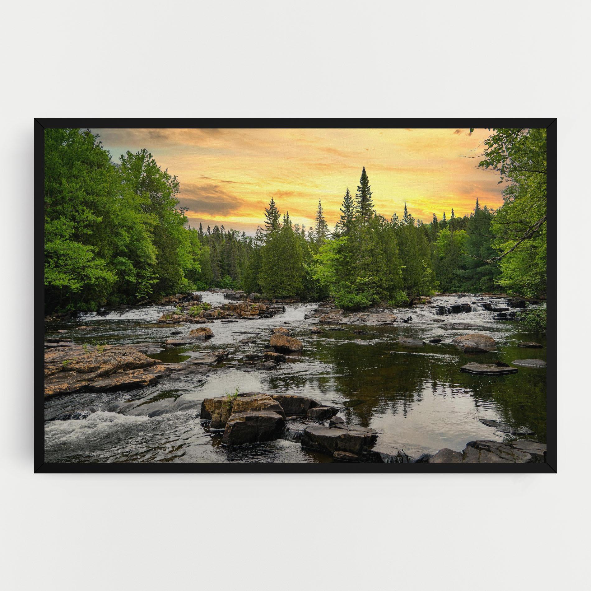 Tablou Canvas Small River Forest mockup 0