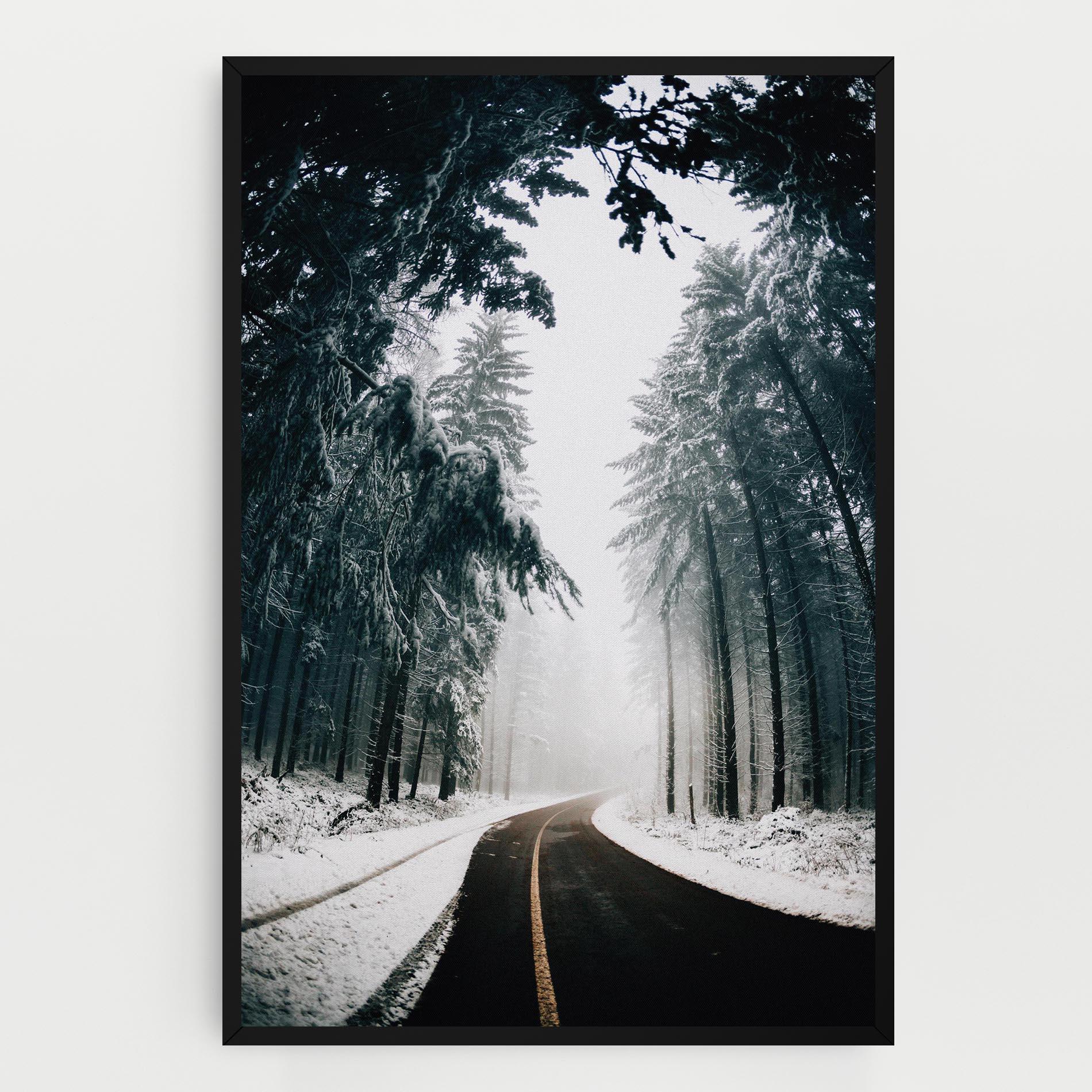 Tablou Canvas Snow Road Dorest mockup 0