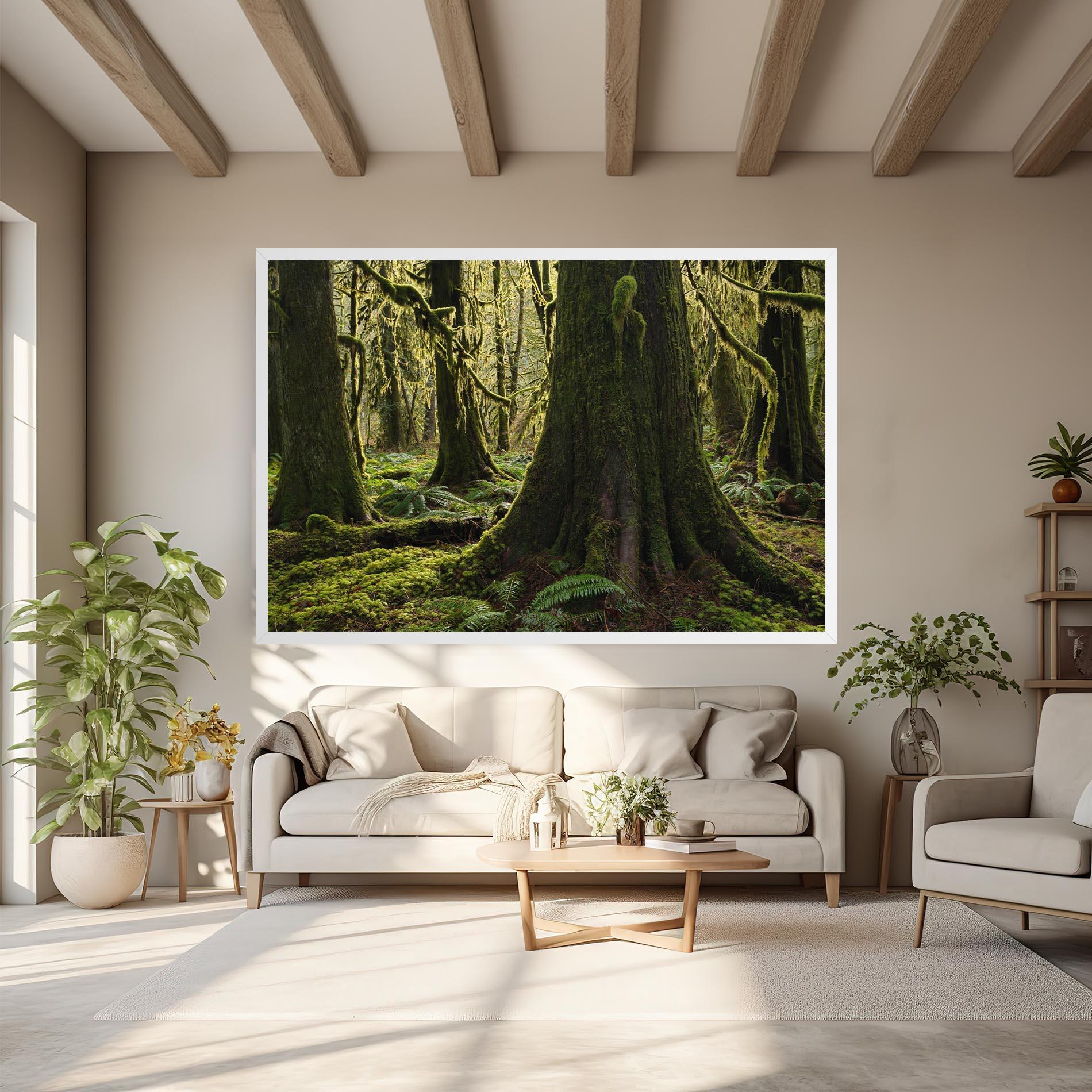 Tablou Canvas Green Moss Forest mockup 6