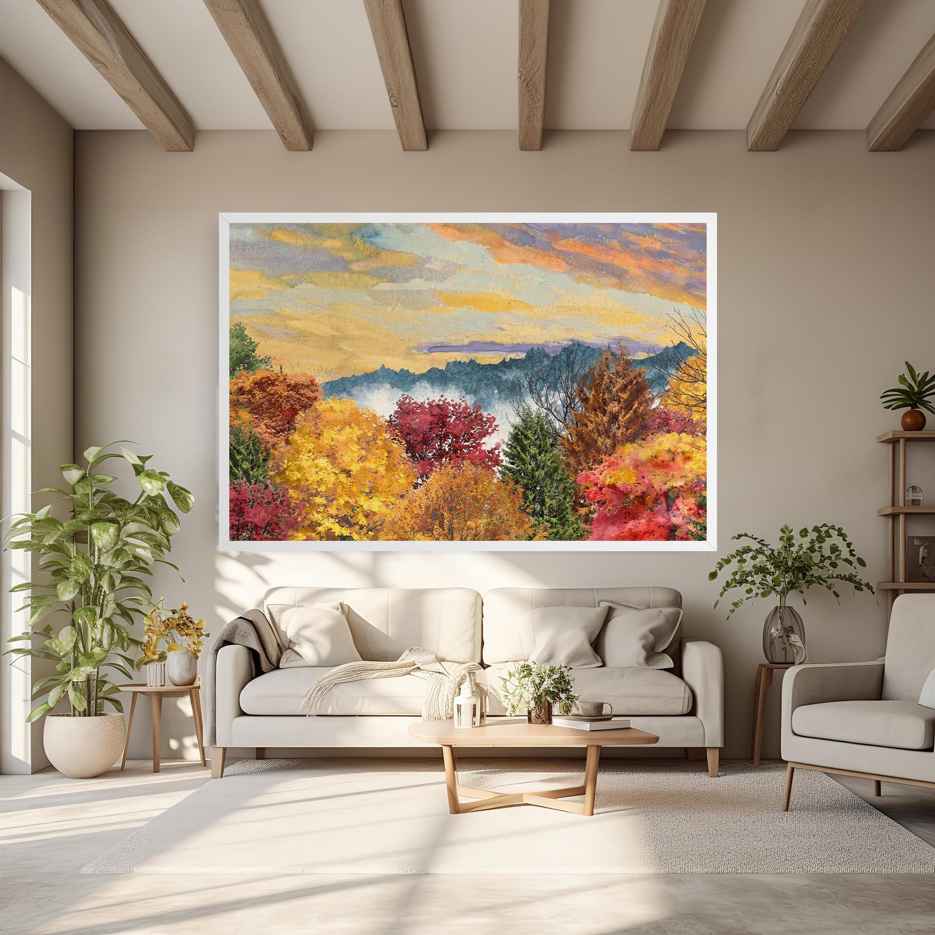 Tablou Canvas Mix Color Trees mockup 6