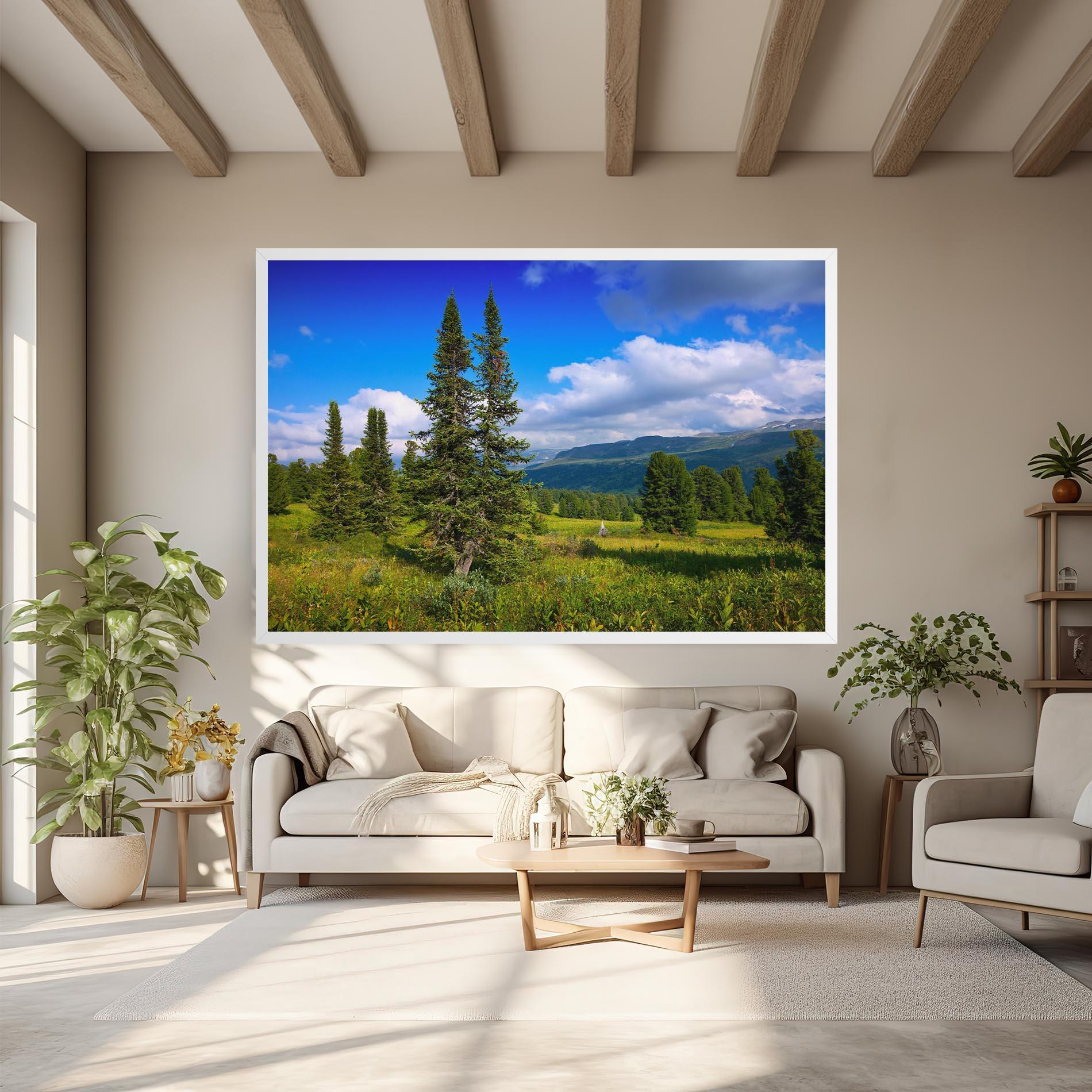 Tablou Canvas Morning Sunny Field mockup 6