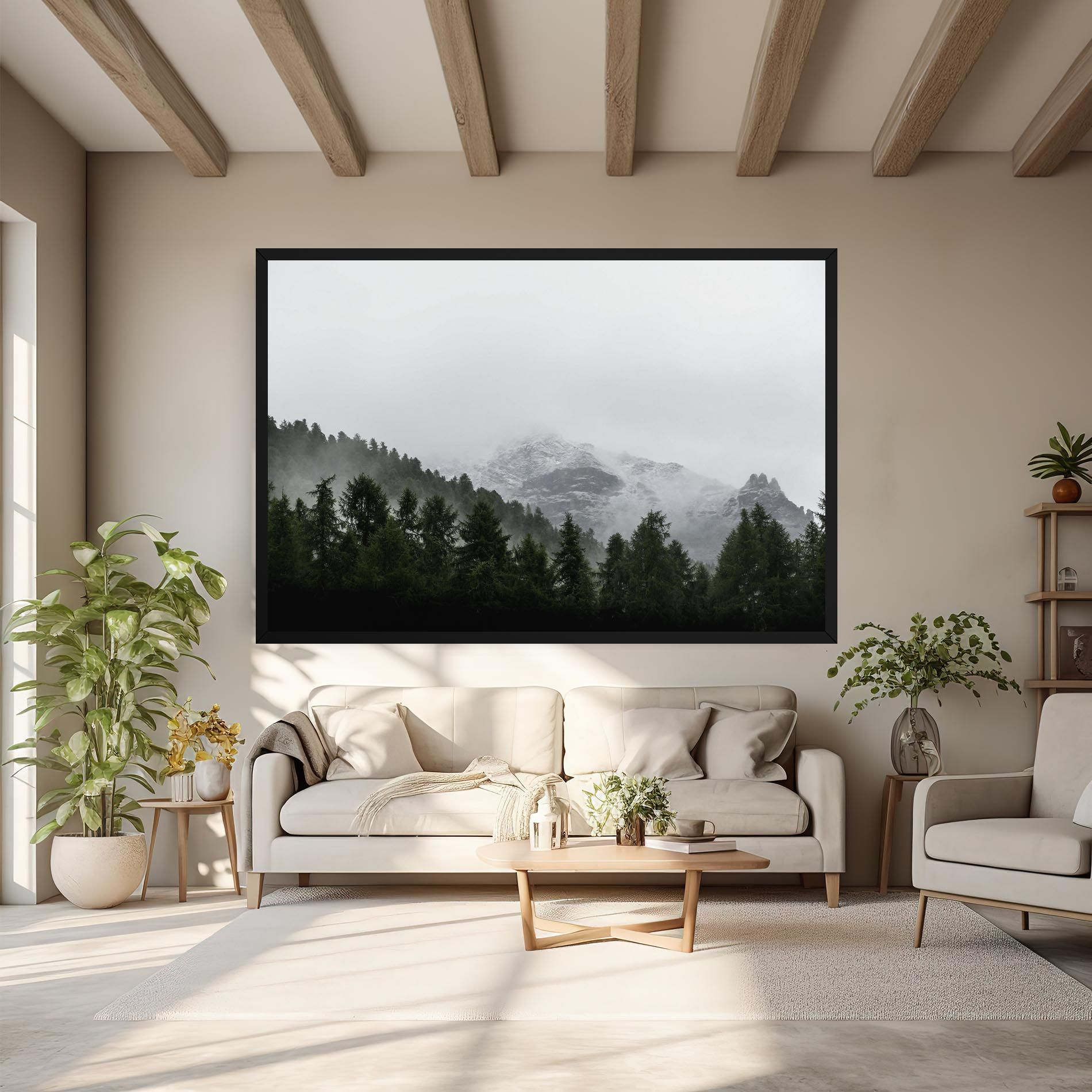 Foggy Mountain Forest mockup 6