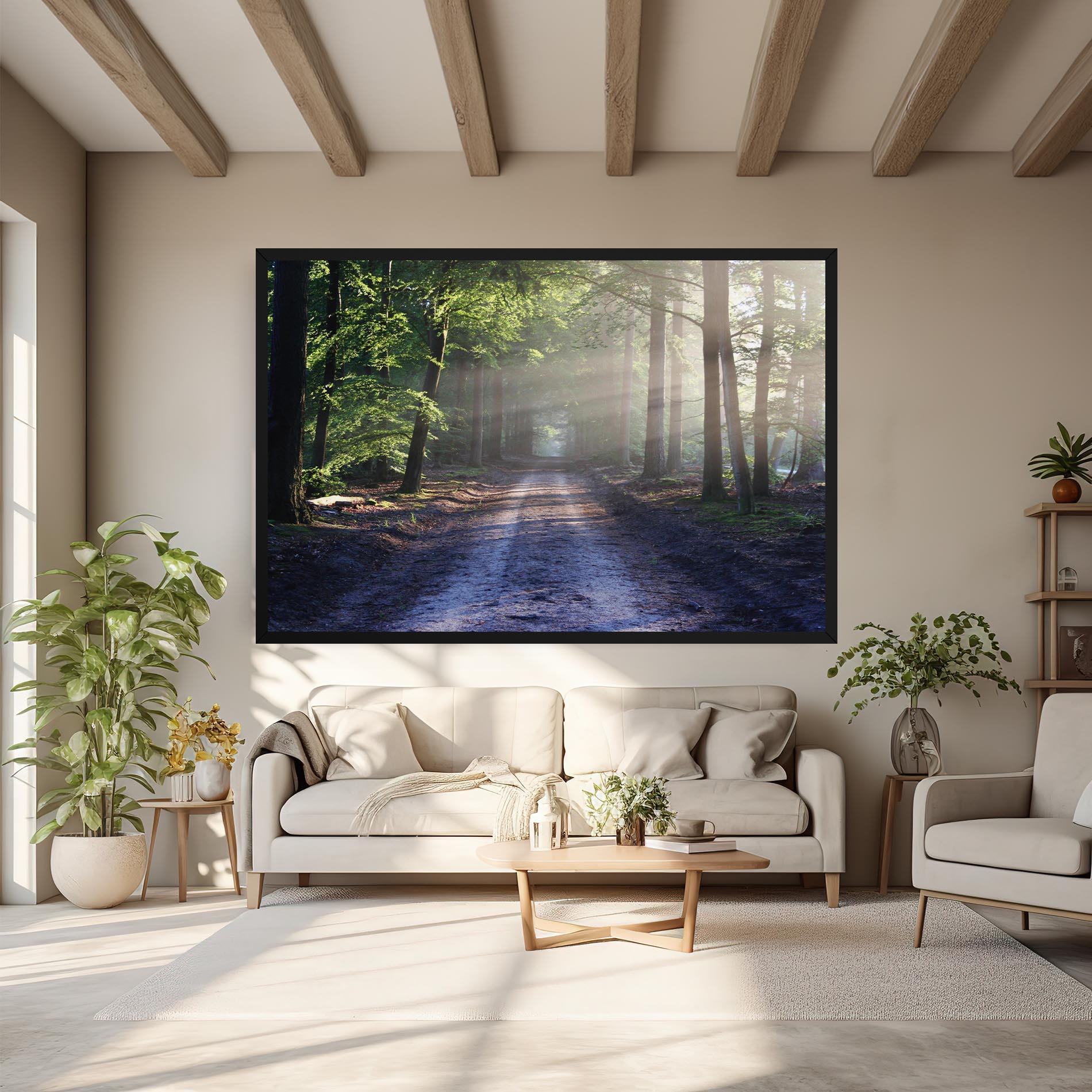 Tablou Canvas Forest Road mockup 6