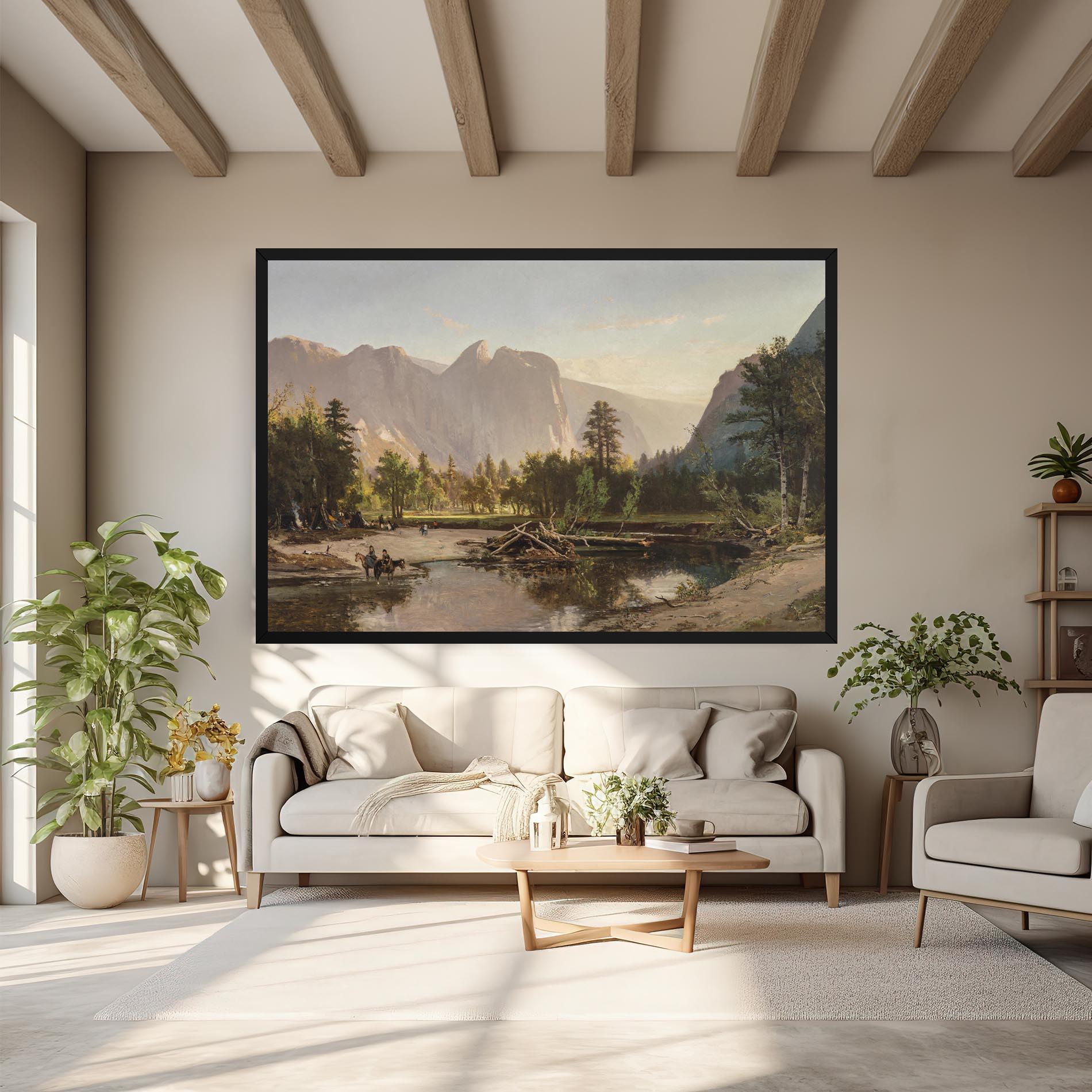 Tablou Canvas Small Lake Forest mockup 6