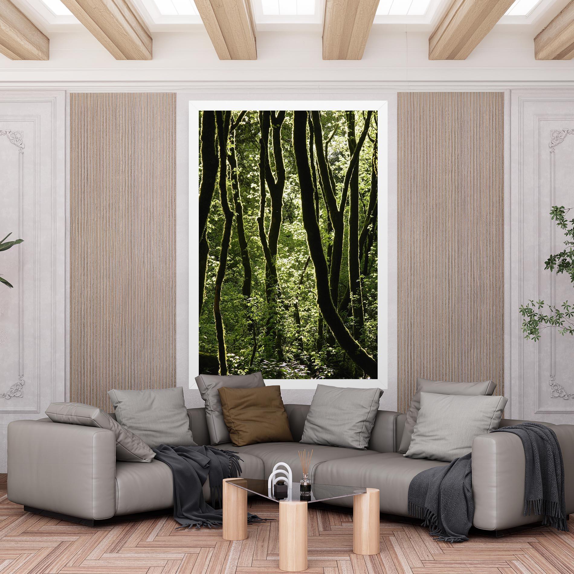 Tablou Canvas Forest Black Trees mockup 6