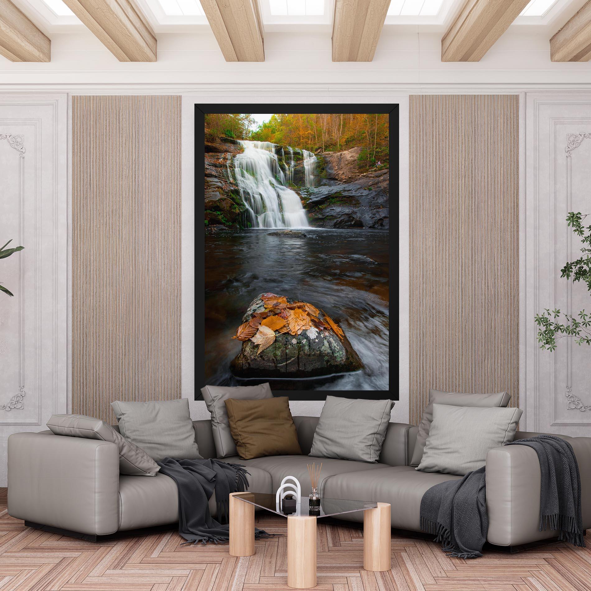 Tablou Canvas Forest Waterfall mockup 6