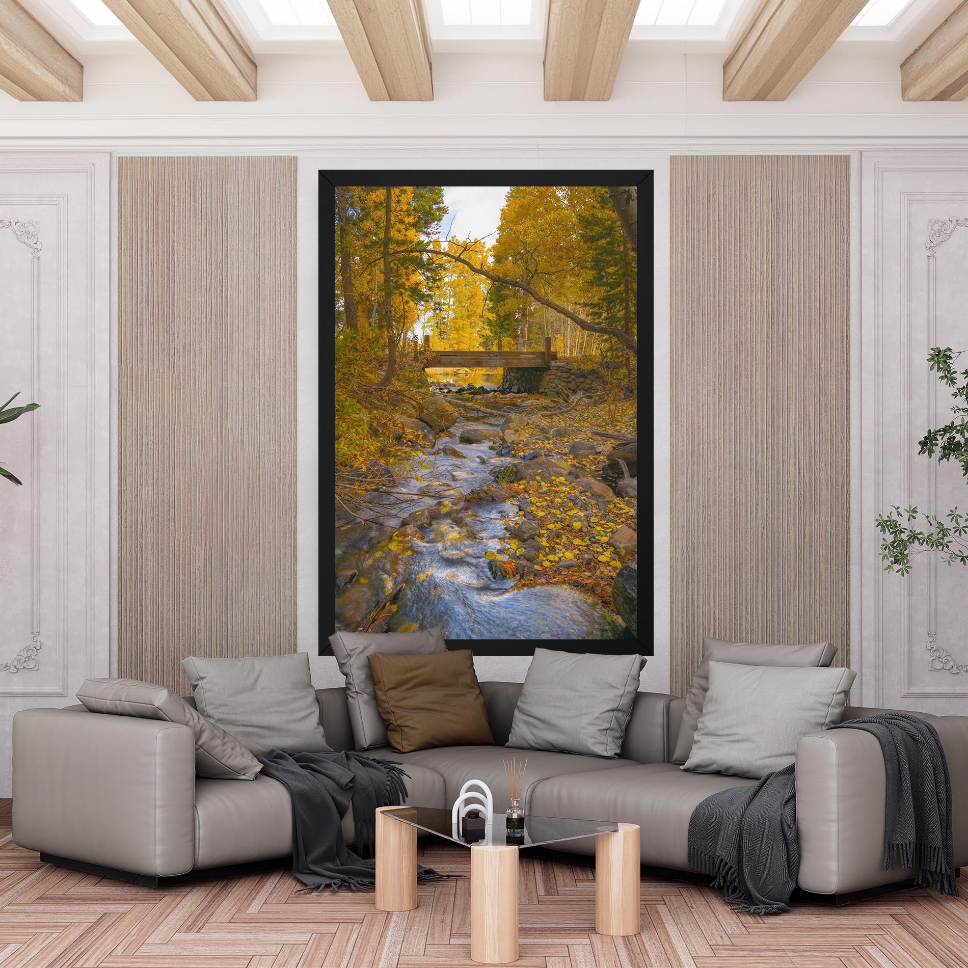 Tablou Canvas Yellow View Forest mockup 6