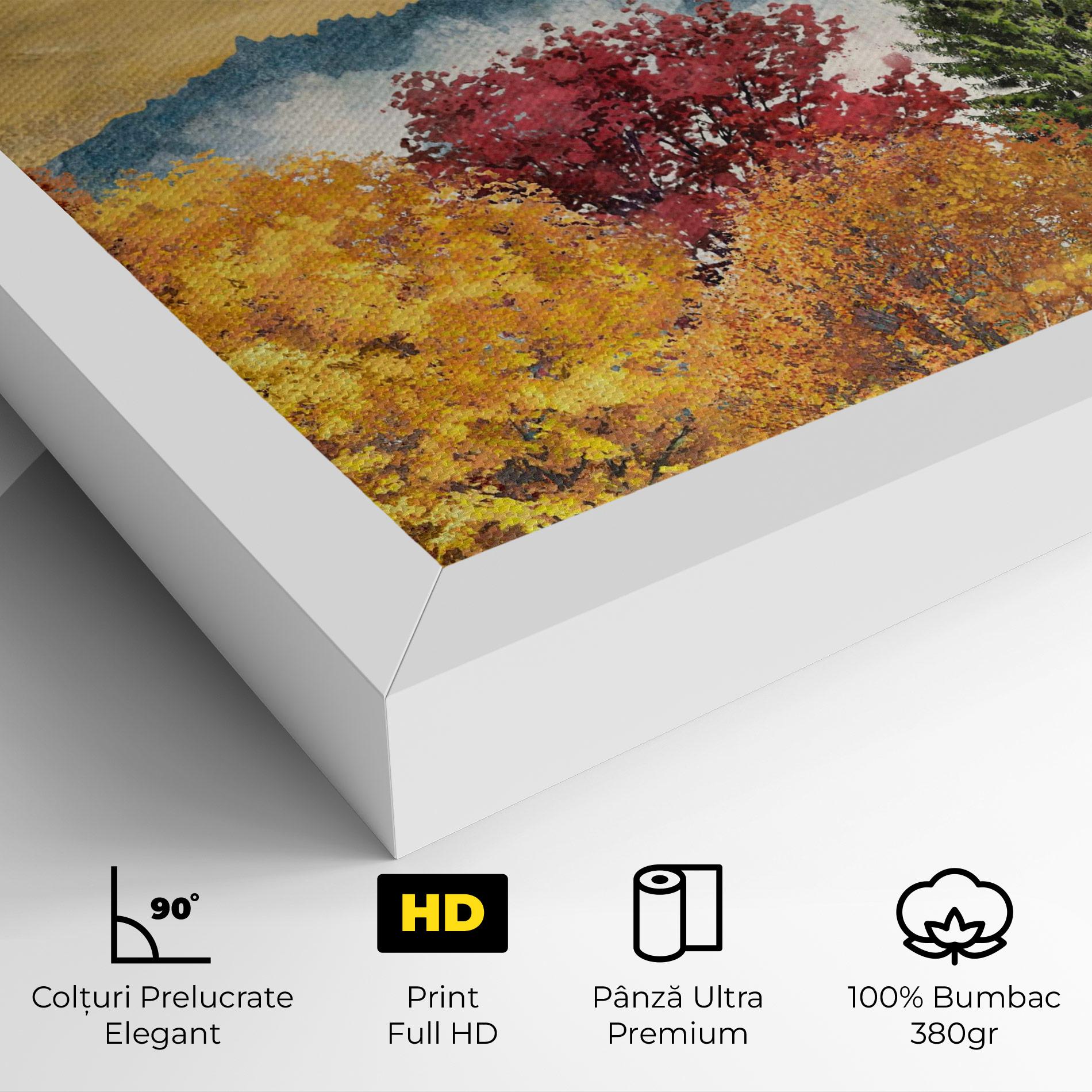 Tablou Canvas Mix Color Trees mockup 4