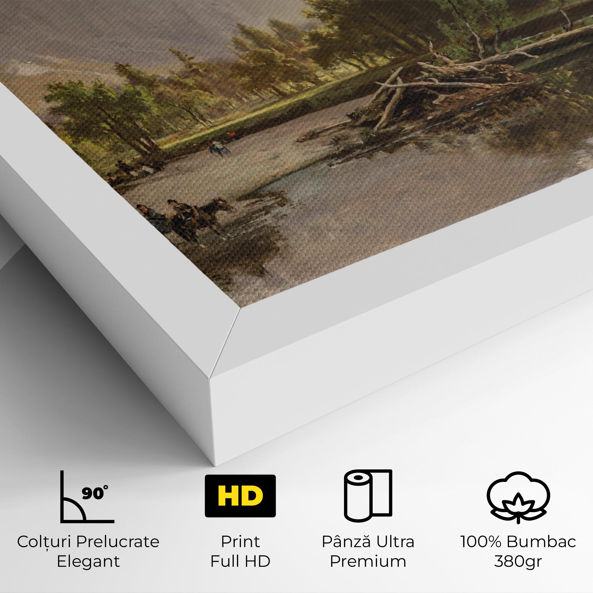 Tablou Canvas Small Lake Forest mockup 4