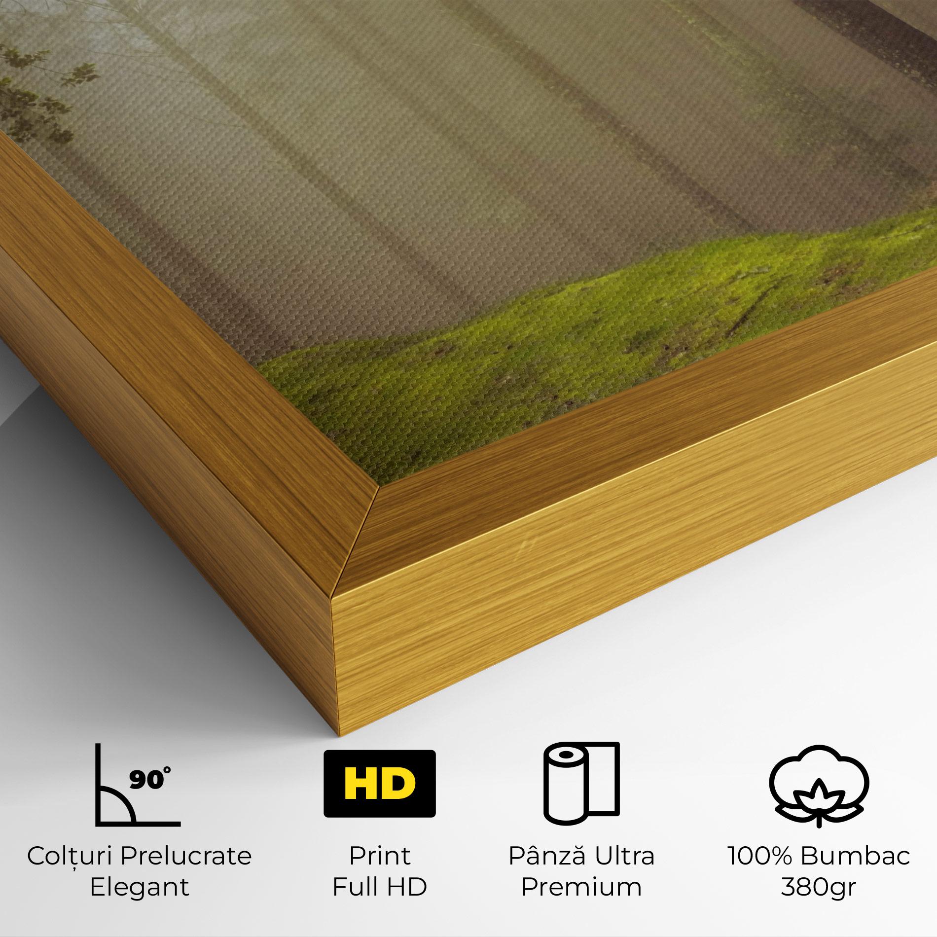 Tablou Canvas Foggy Tree Art mockup 4