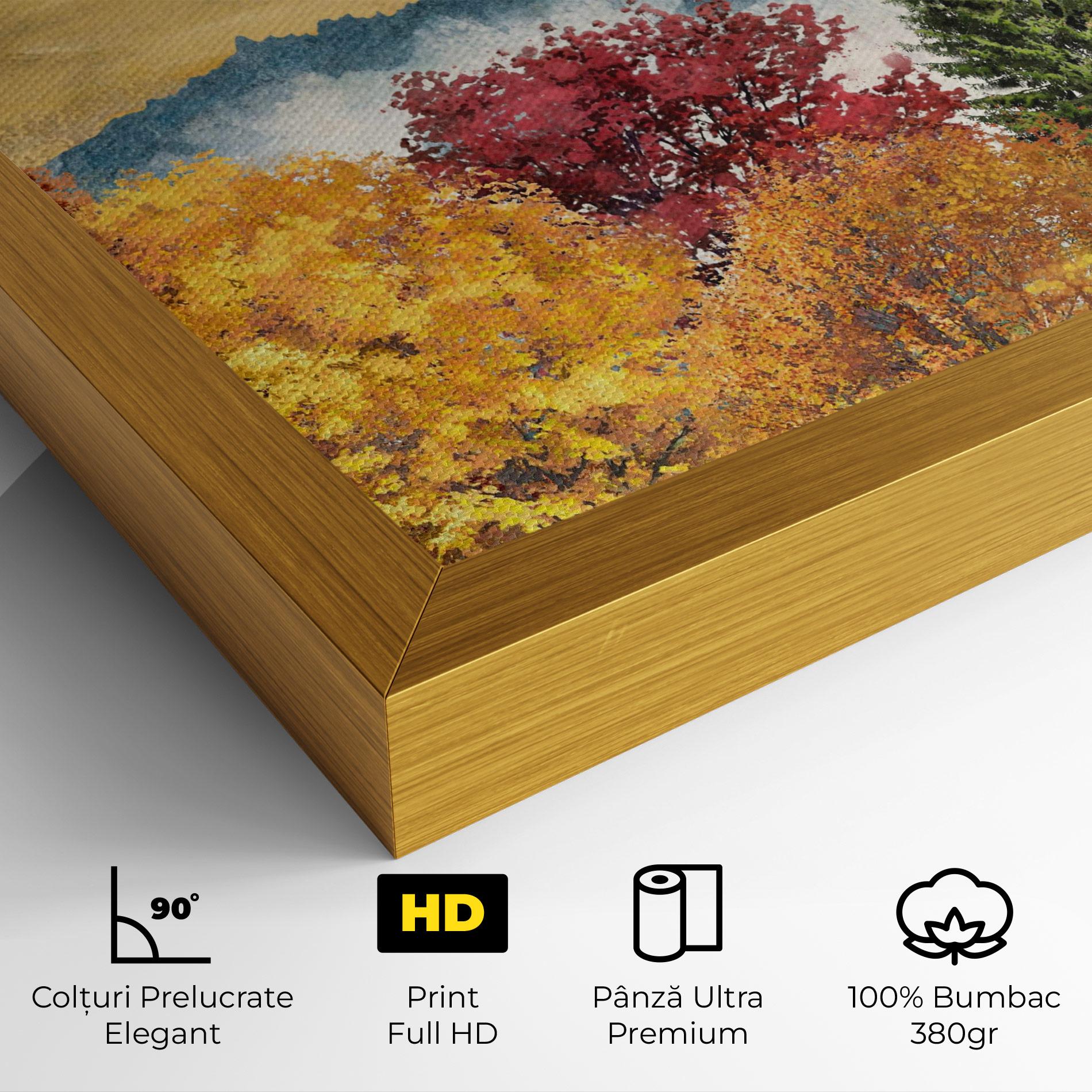 Tablou Canvas Mix Color Trees mockup 4
