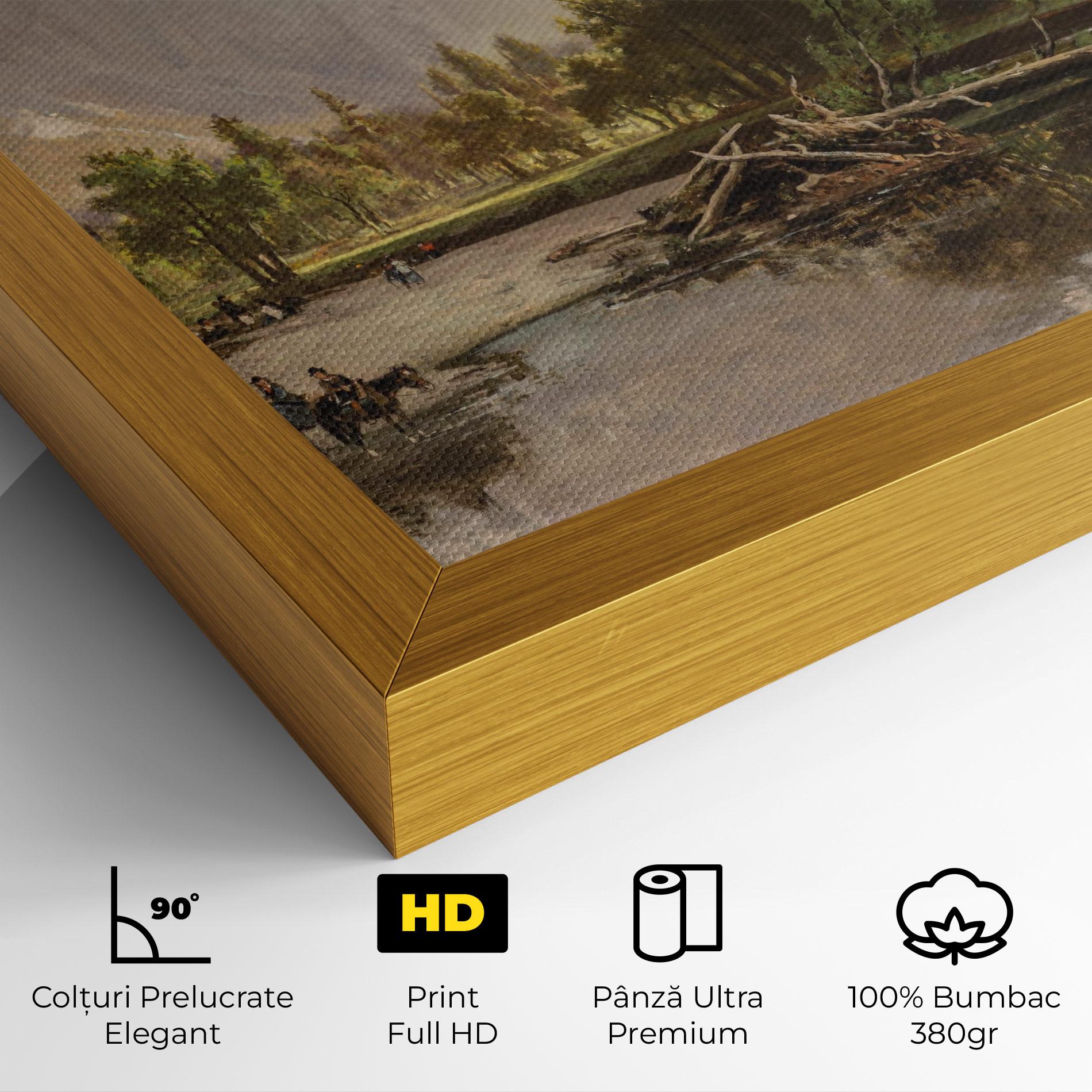 Tablou Canvas Small Lake Forest mockup 4