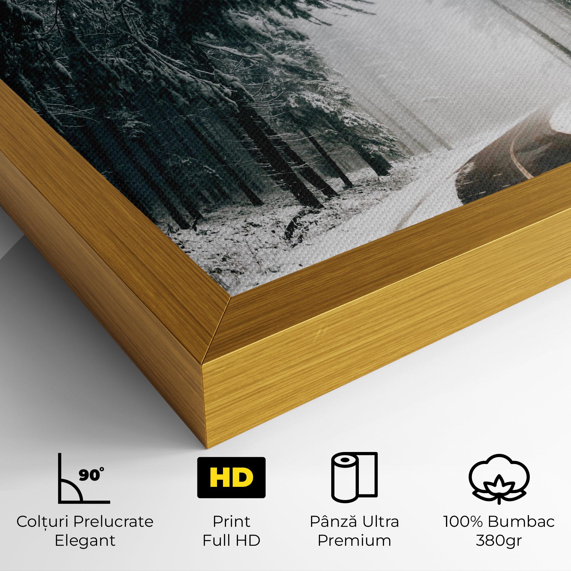 Tablou Canvas Snow Road Dorest mockup 4