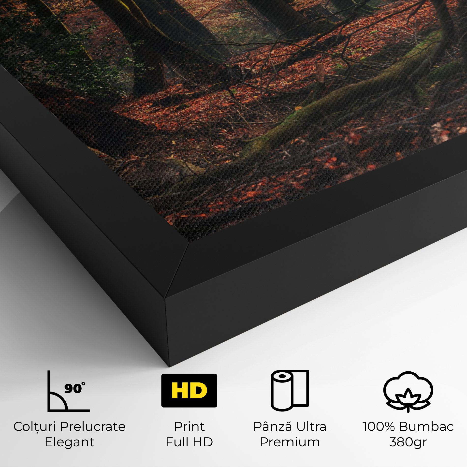 Tablou Canvas Autumn Forest Trees mockup 4