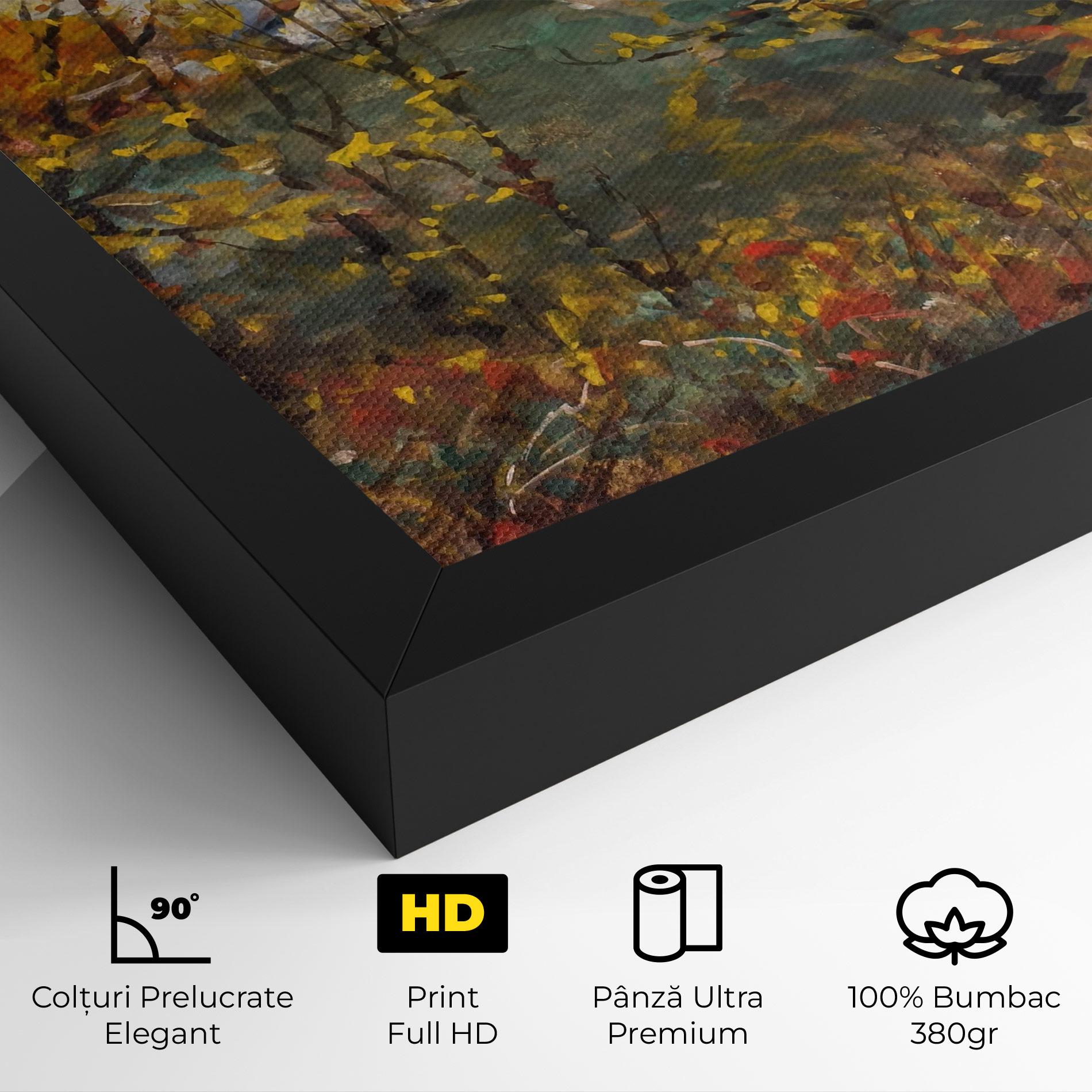 Tablou Canvas Autumn Painting Tree mockup 4