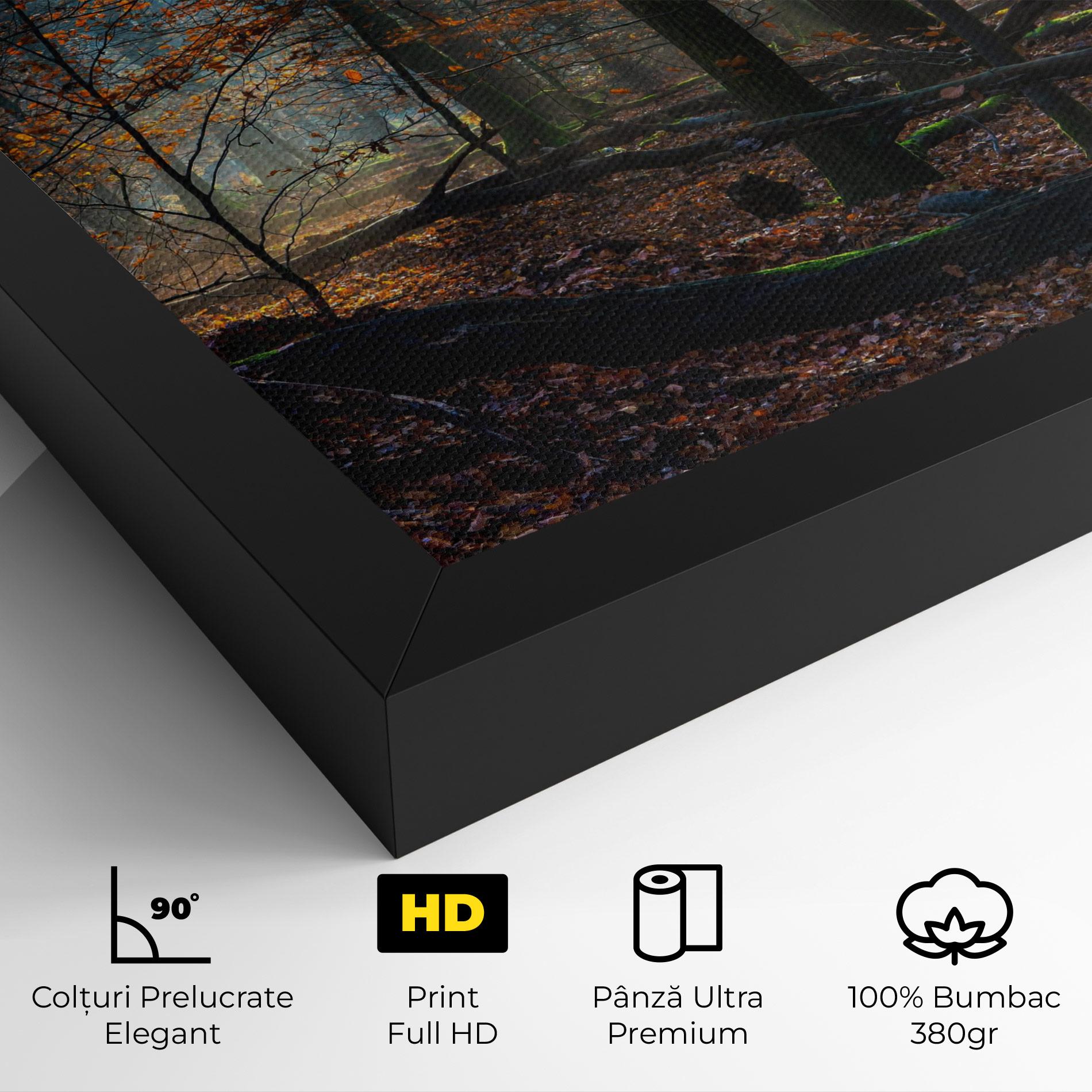 Tablou Canvas Forest Autumn Day mockup 4