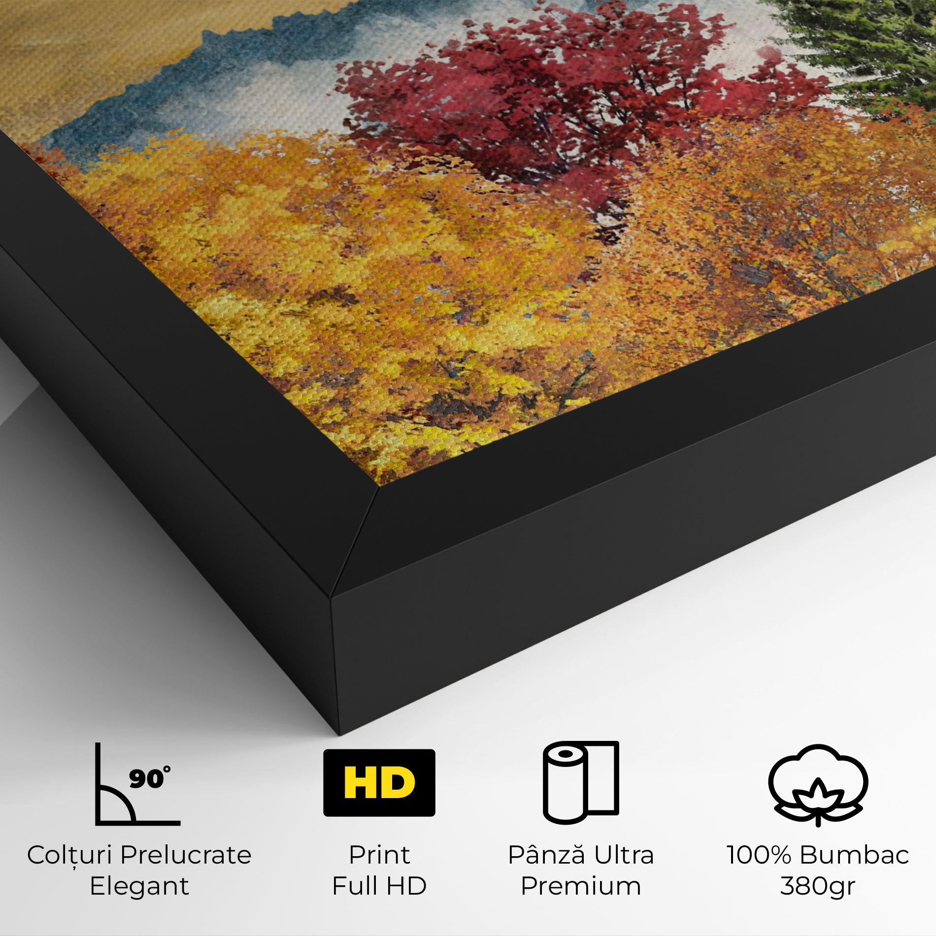 Tablou Canvas Mix Color Trees mockup 4