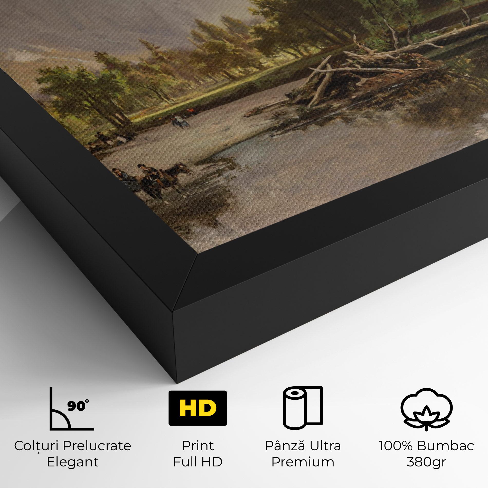 Tablou Canvas Small Lake Forest mockup 4