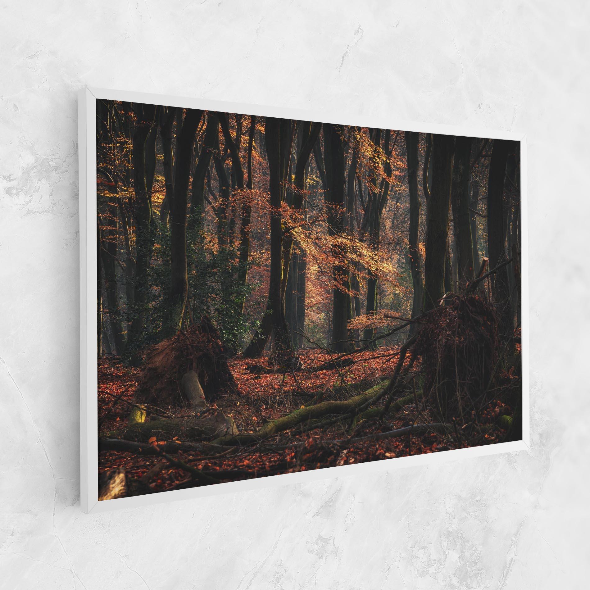 Tablou Canvas Autumn Forest Trees mockup 1