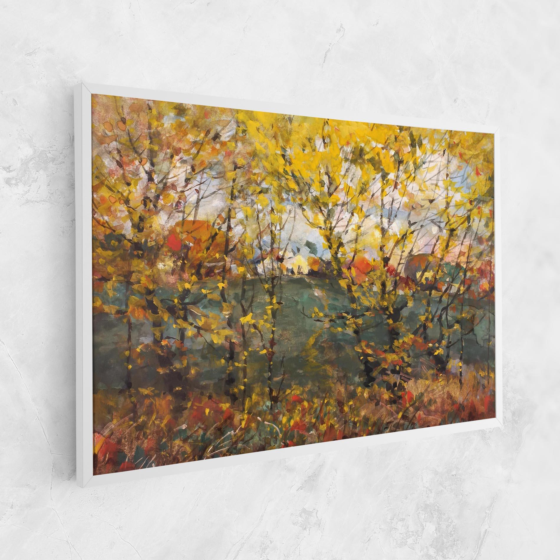 Tablou Canvas Autumn Painting Tree mockup 1