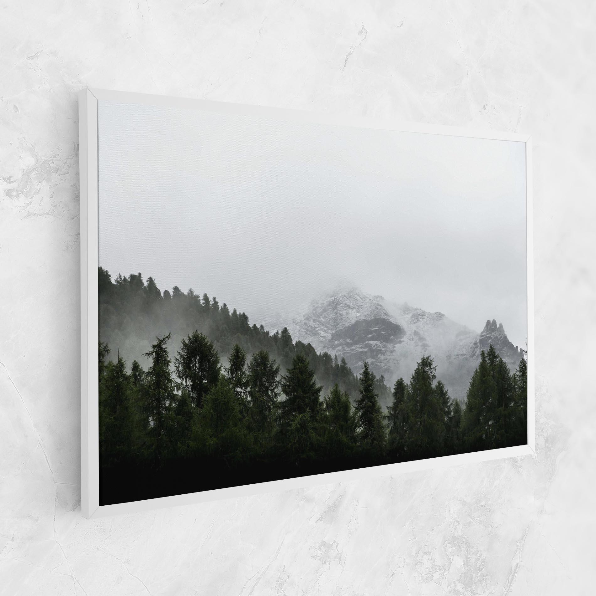 Tablou Canvas Foggy Mountain Forest mockup 1