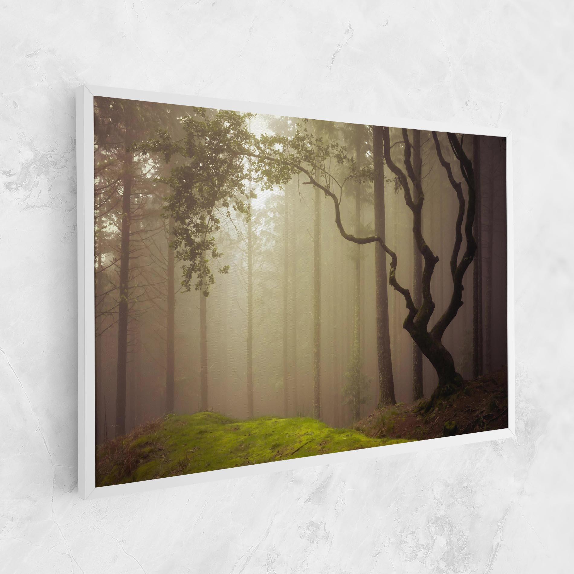 Tablou Canvas Foggy Tree Art mockup 1