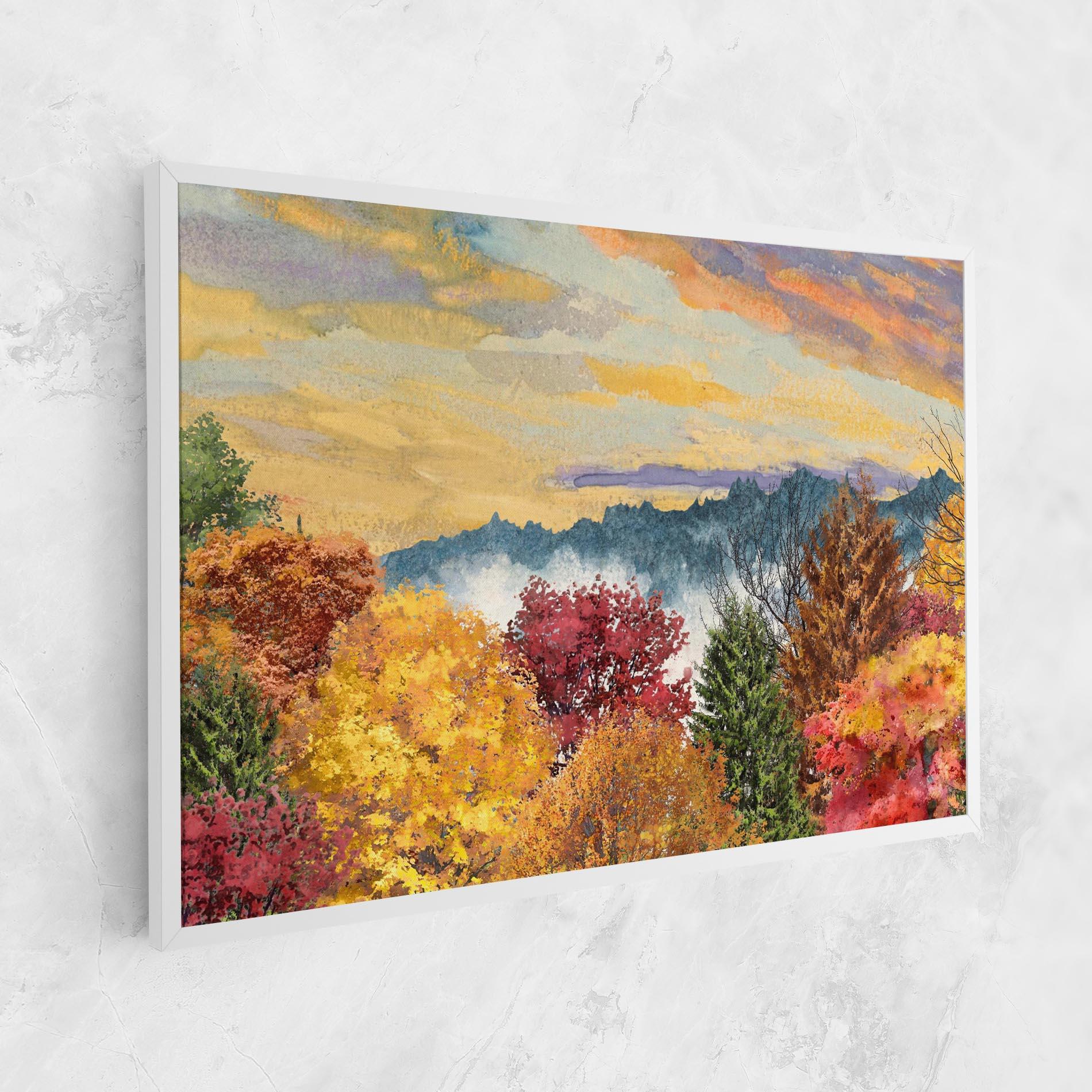 Tablou Canvas Mix Color Trees mockup 1