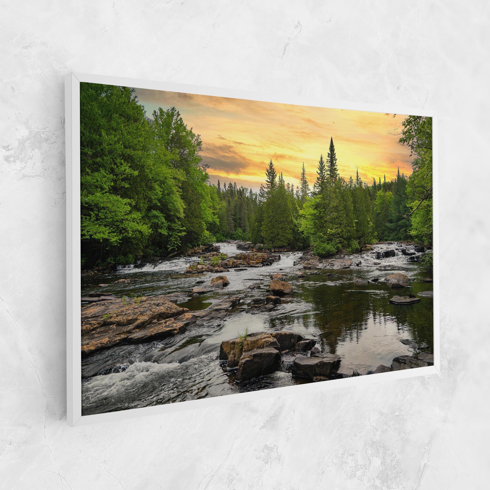 Tablou Canvas Small River Forest mockup 1
