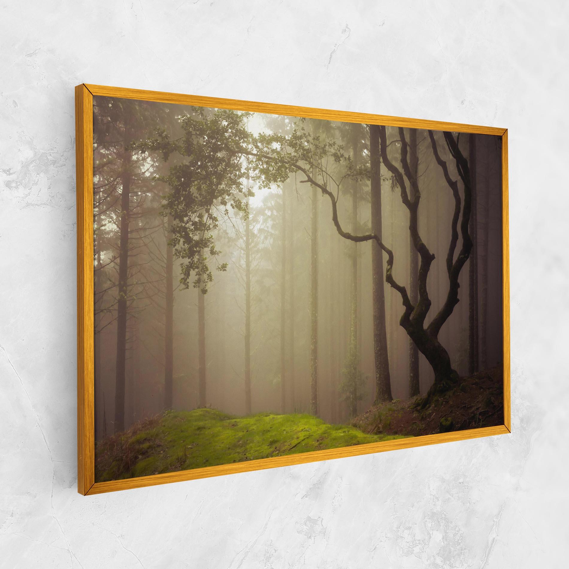 Tablou Canvas Foggy Tree Art mockup 1