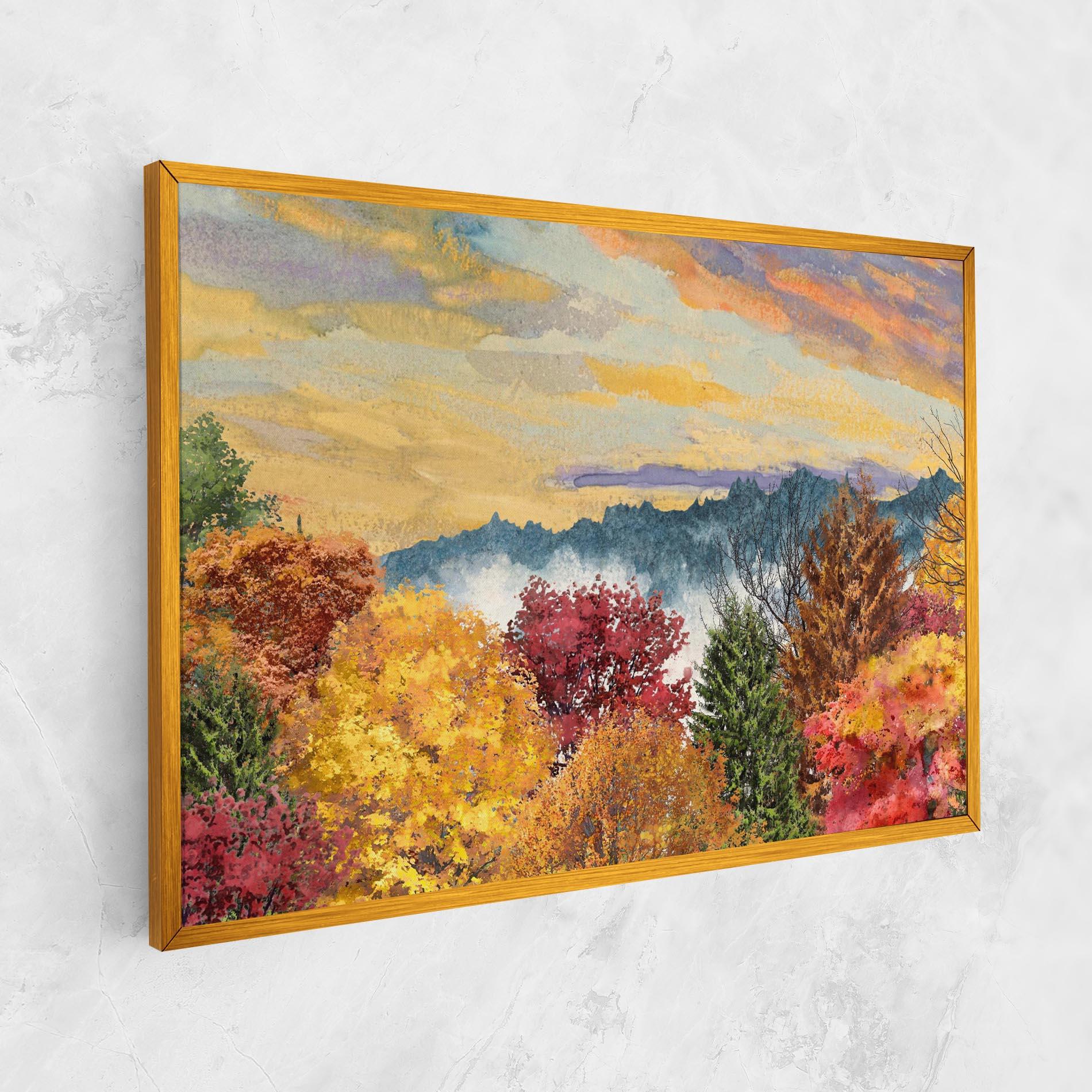 Tablou Canvas Mix Color Trees mockup 1