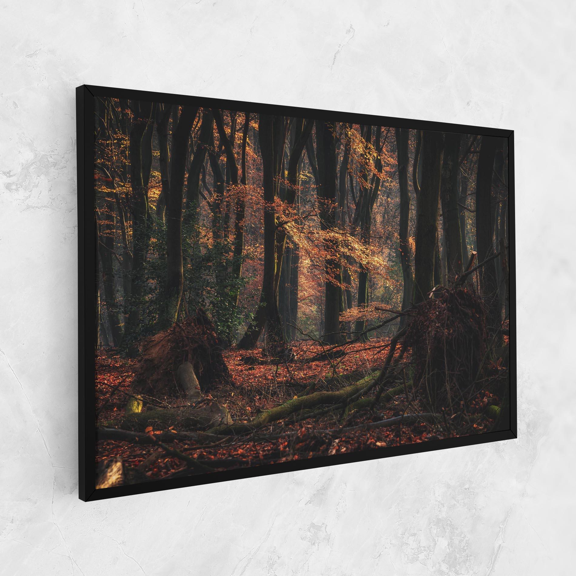 Tablou Canvas Autumn Forest Trees mockup 1