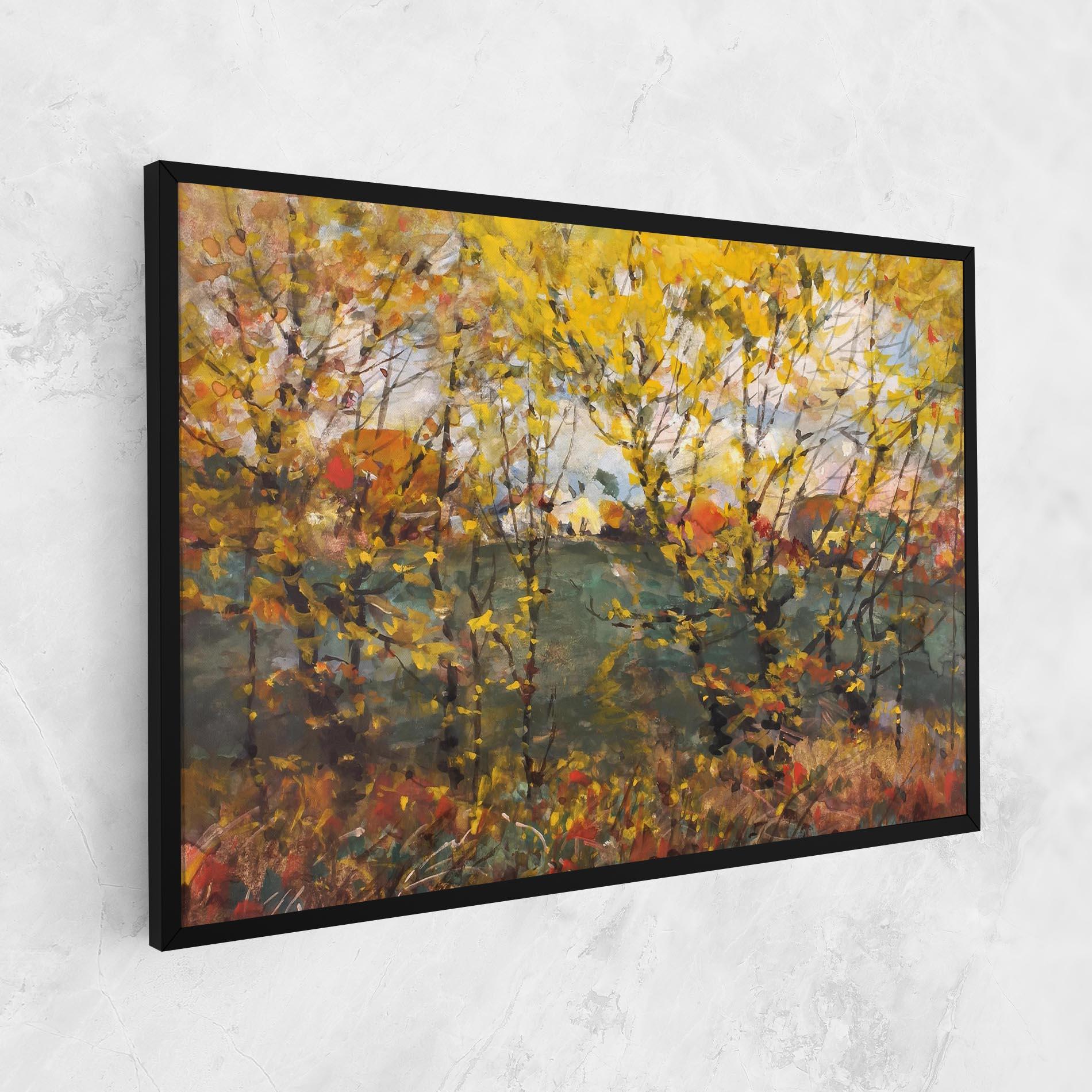 Tablou Canvas Autumn Painting Tree mockup 1