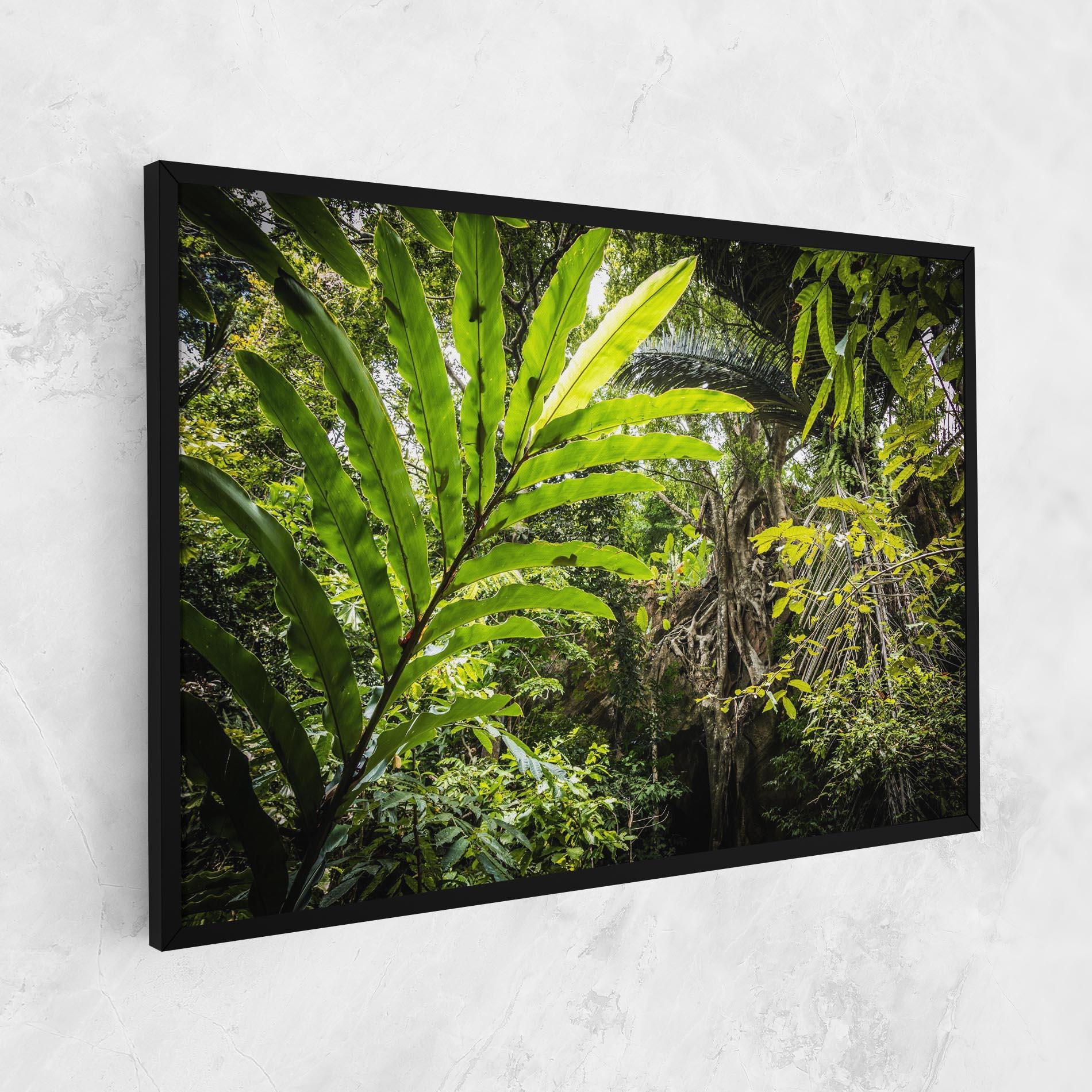 Tablou Canvas Big Leaf Forest mockup 1