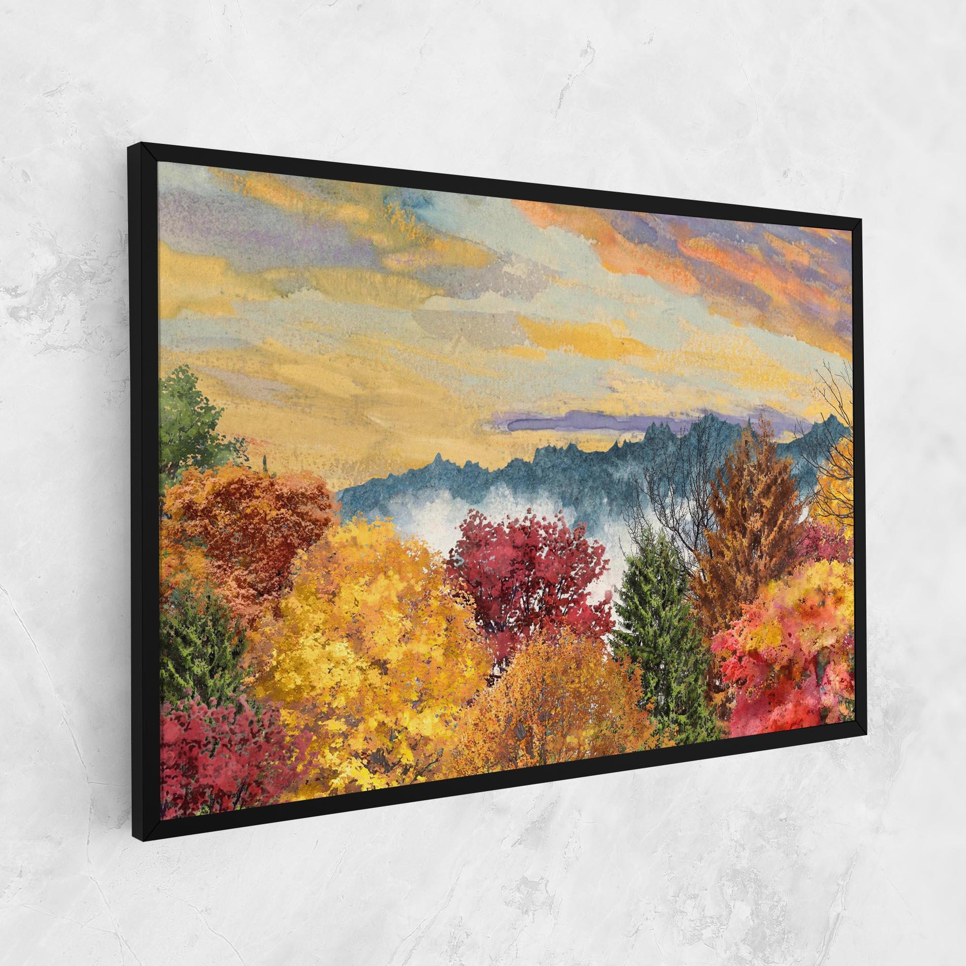 Tablou Canvas Mix Color Trees mockup 1