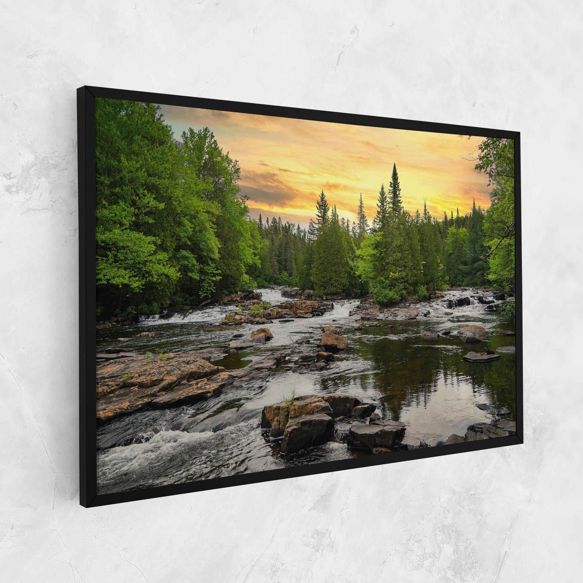Tablou Canvas Small River Forest mockup 1