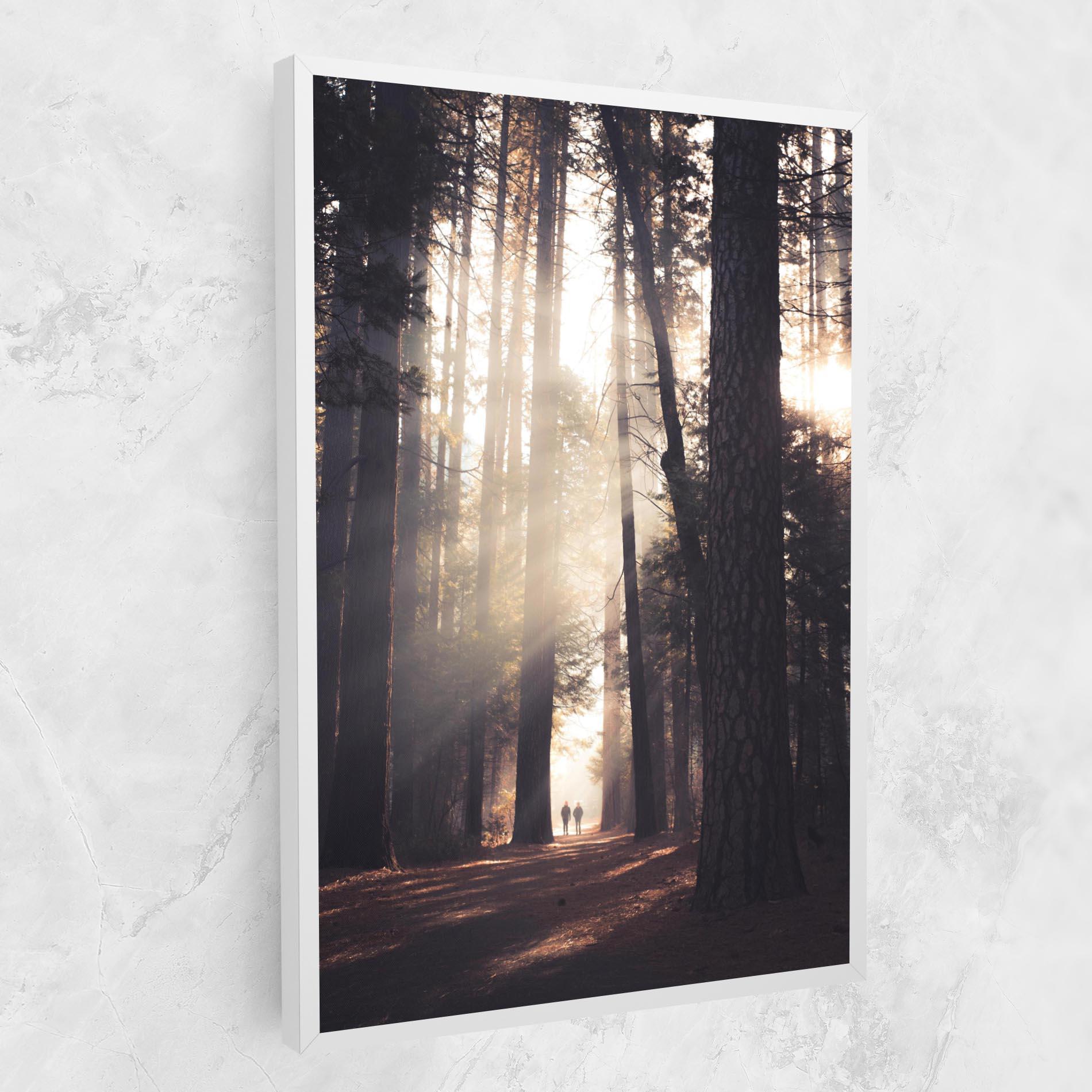 Tablou Canvas Foggy Couple Forest mockup 1