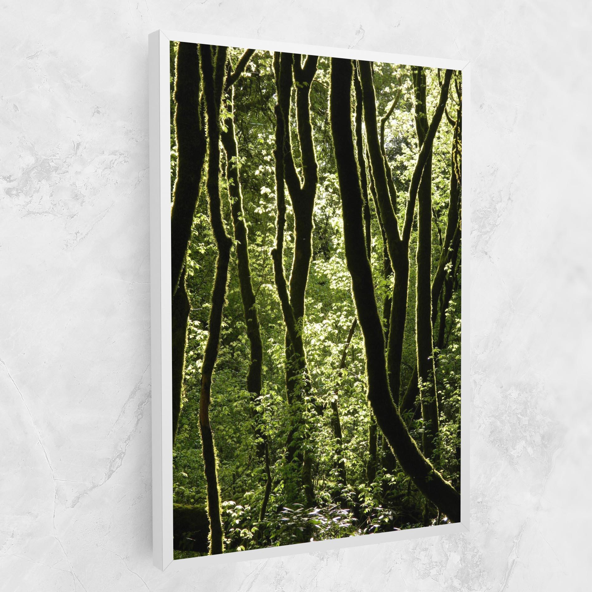 Tablou Canvas Forest Black Trees mockup 1