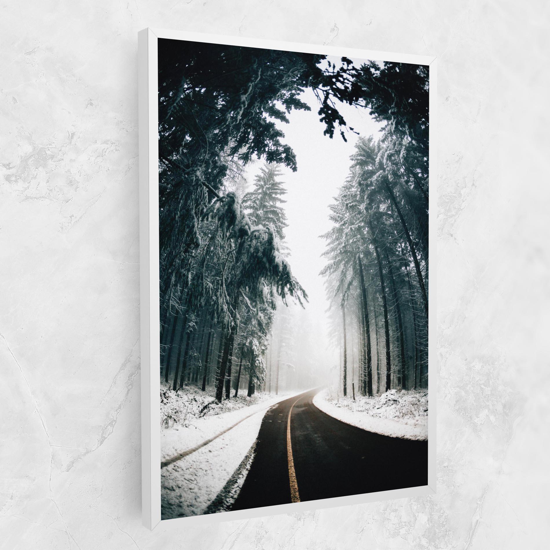 Tablou Canvas Snow Road Dorest mockup 1