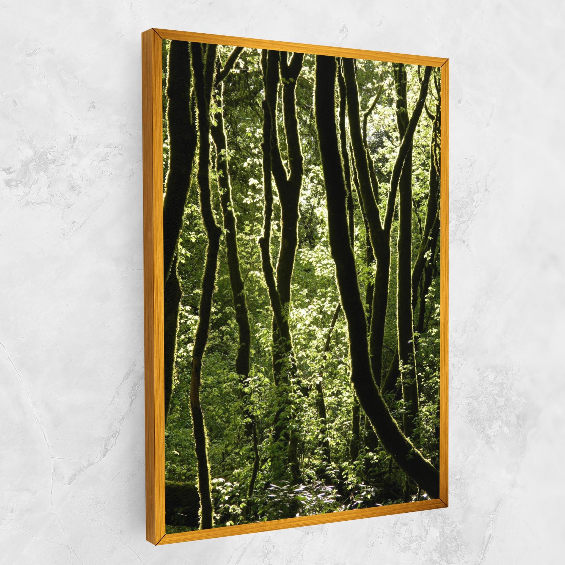 Tablou Canvas Forest Black Trees mockup 1