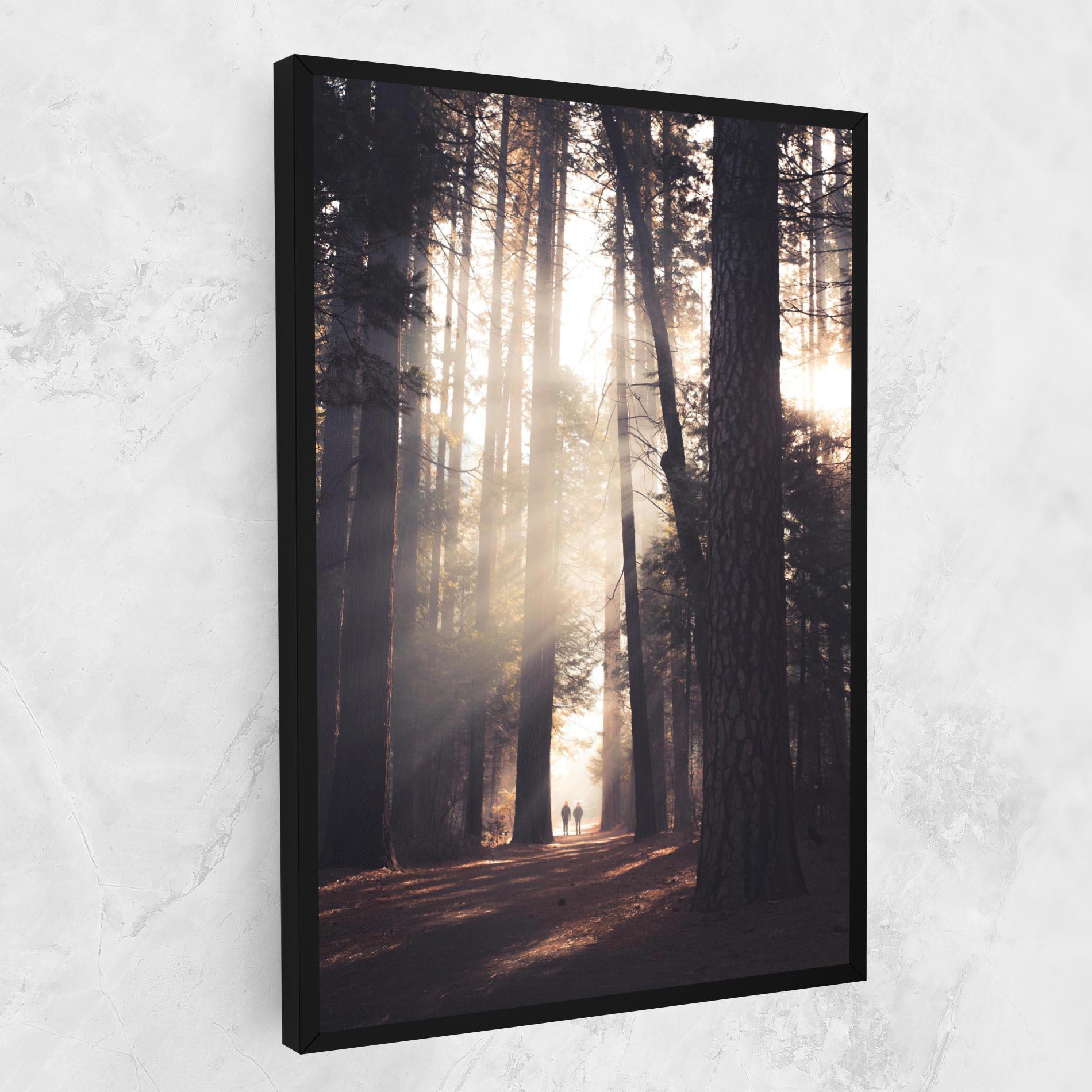 Tablou Canvas Foggy Couple Forest mockup 1