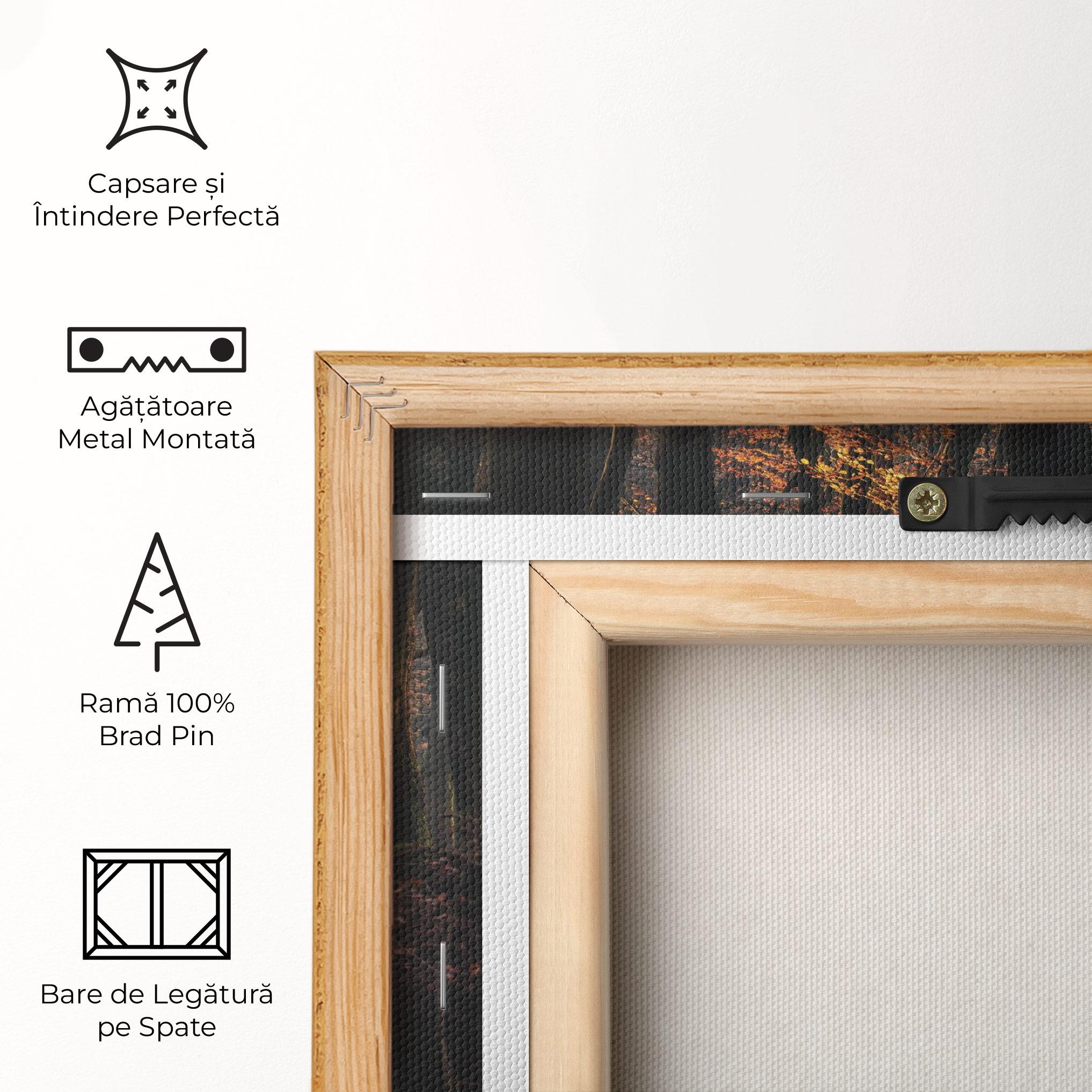 Tablou Canvas Autumn Forest Trees mockup 5