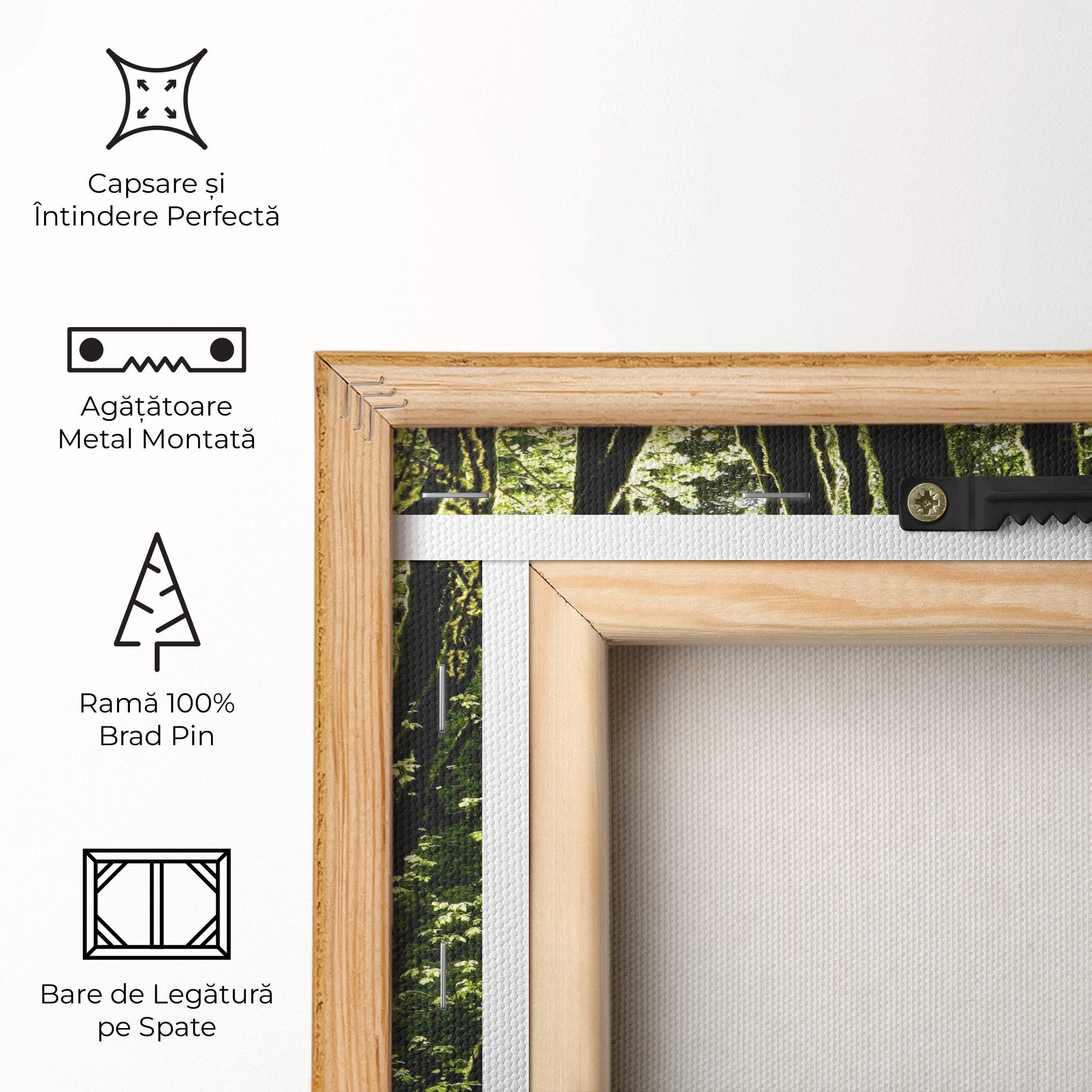 Tablou Canvas Forest Black Trees mockup 5