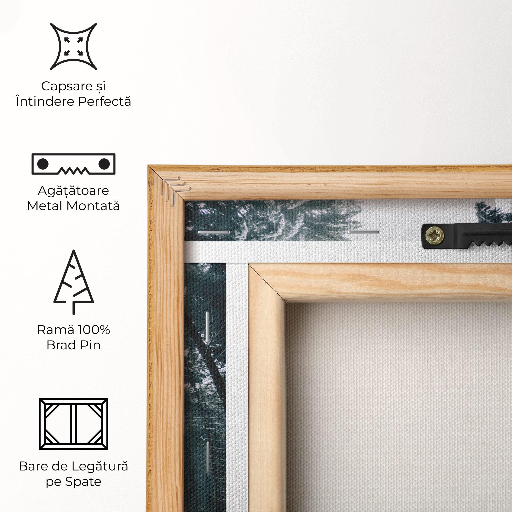 Tablou Canvas Snow Road Dorest mockup 5