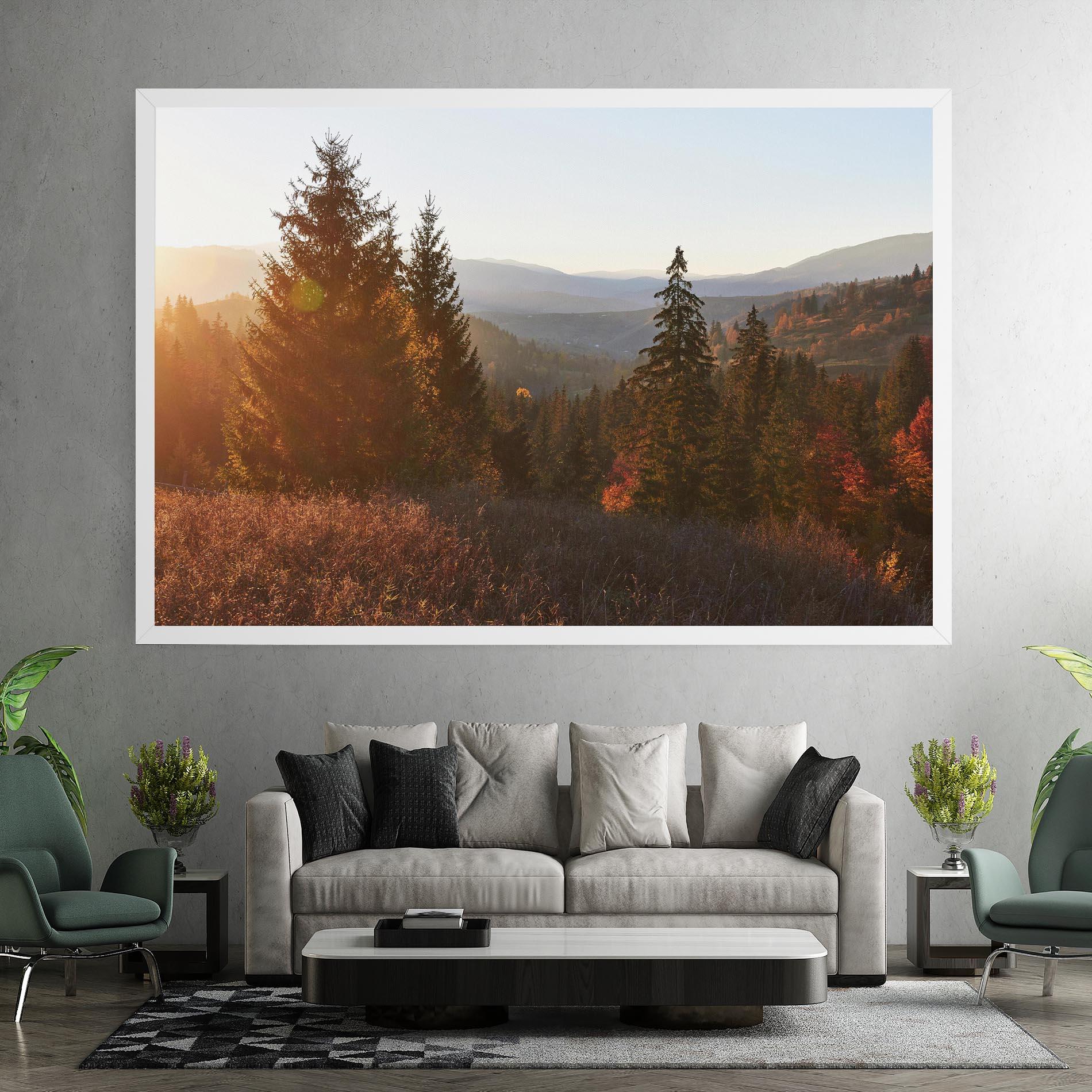 Tablou Canvas Autumn Morning mockup 7