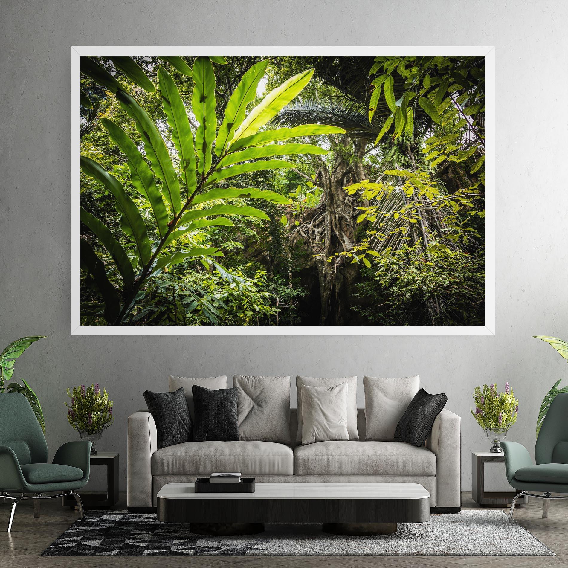 Tablou Canvas Big Leaf Forest mockup 7